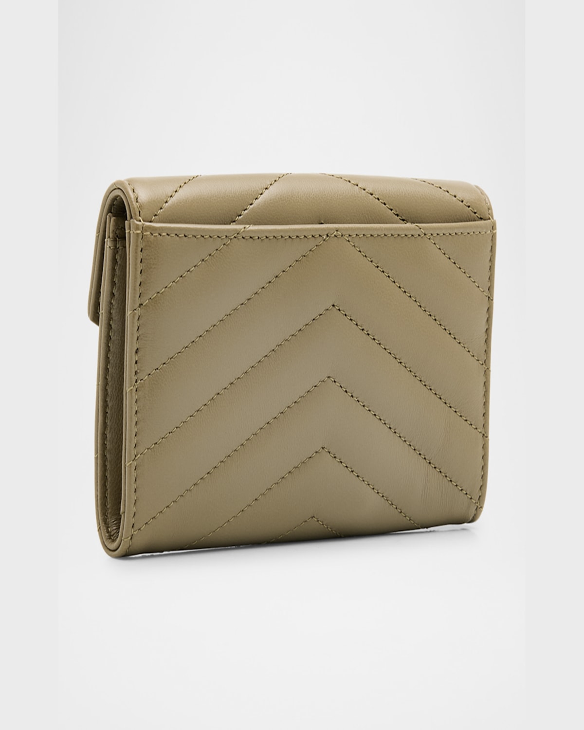SAINT LAURENT YSL MONOGRAM SMALL FLAP WALLET IN SMOOTH LEATHER 