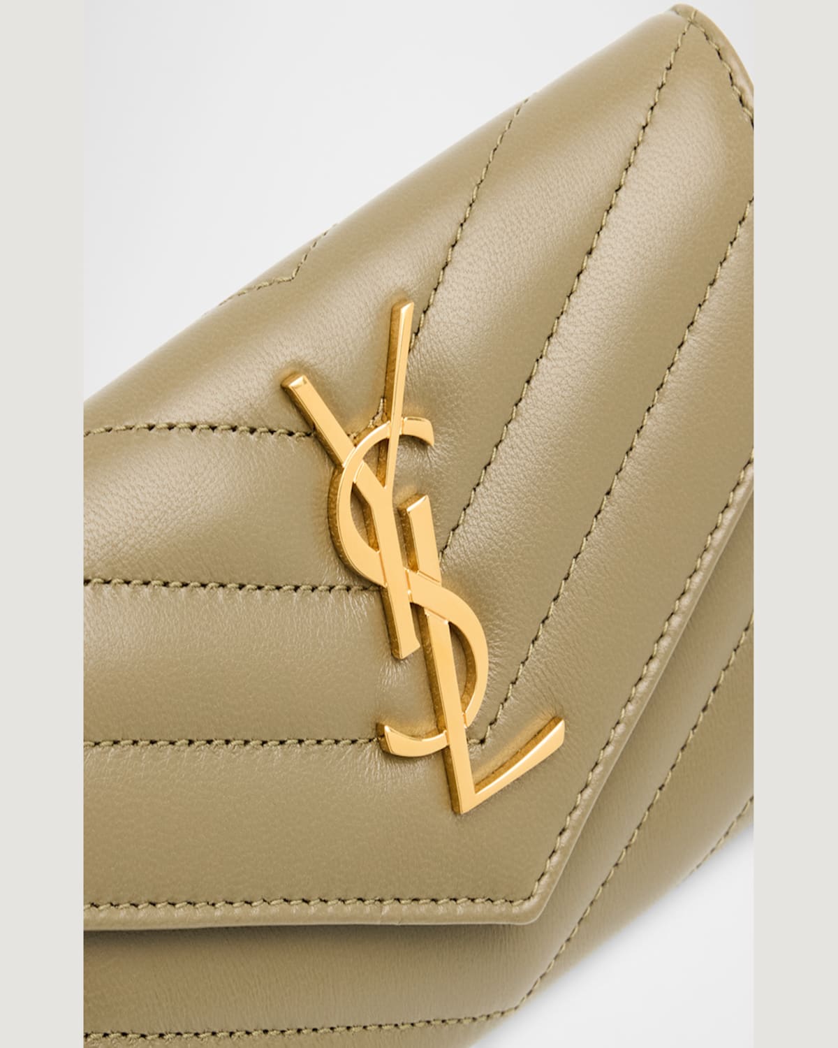 SAINT LAURENT YSL MONOGRAM SMALL FLAP WALLET IN SMOOTH LEATHER 