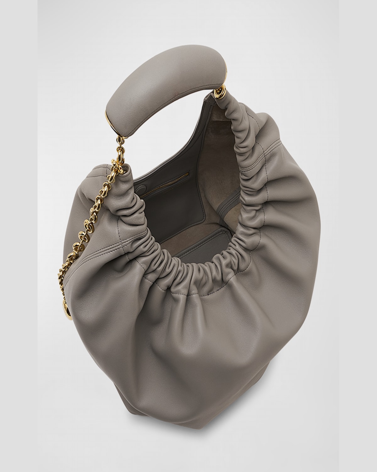 Loewe Squeeze Medium Shoulder Bag In Napa Leather In Neutral