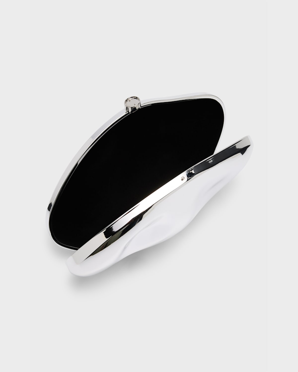 Cult Gaia Caldera Metallic Acrylic Clutch In Shiny Gold