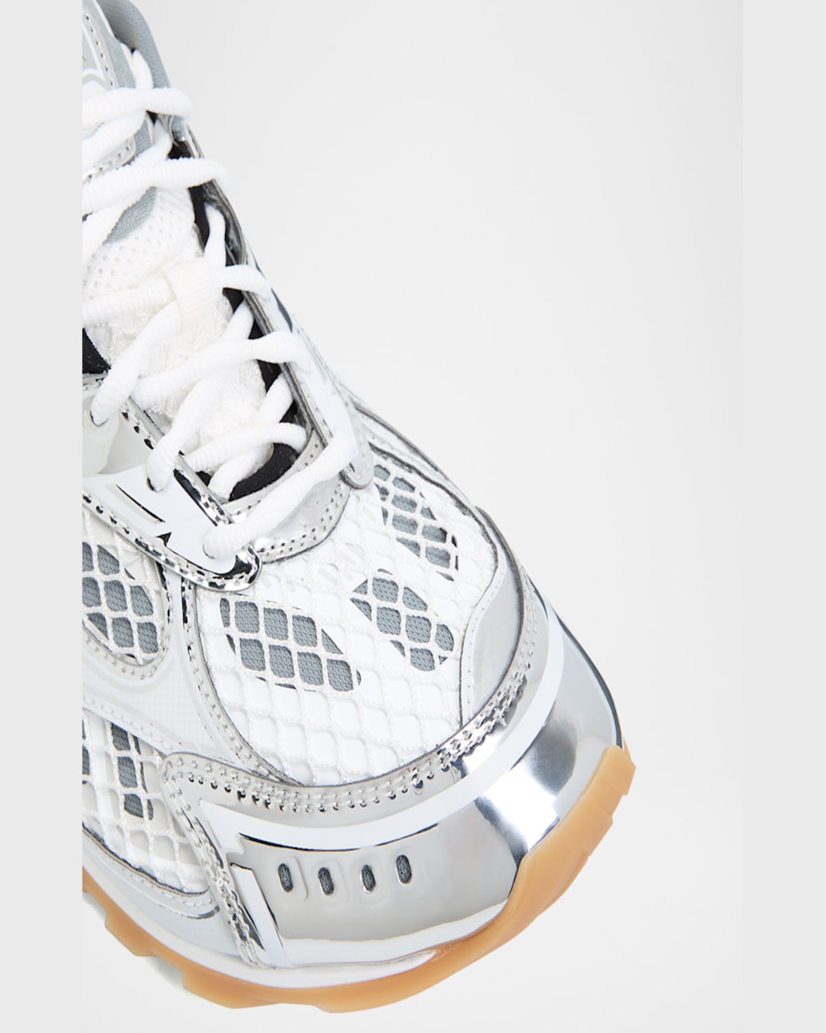 BOTTEGA VENETA MEN'S ORBIT TECHNICAL FISHNET SNEAKERS