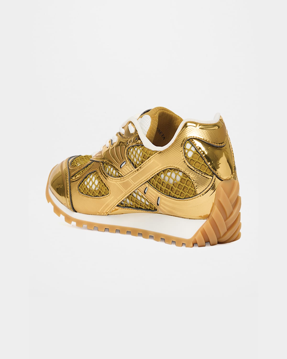 BOTTEGA VENETA MEN'S ORBIT TECHNICAL FISHNET SNEAKERS