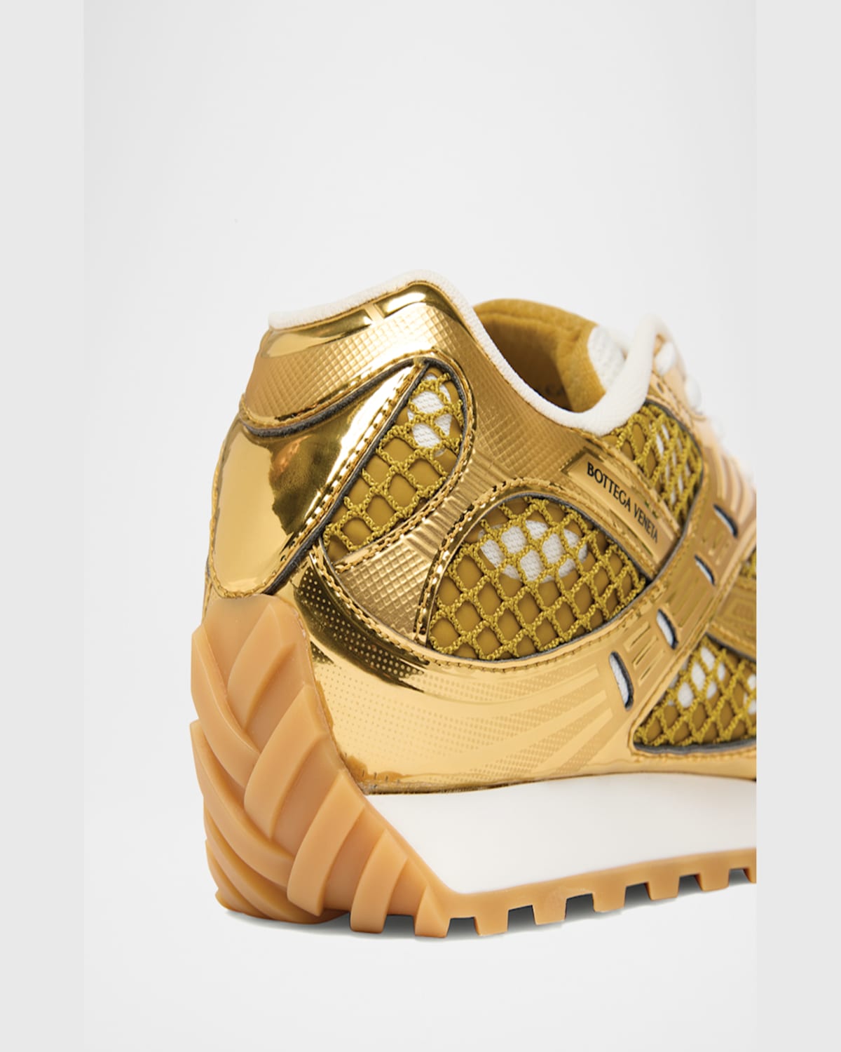 BOTTEGA VENETA MEN'S ORBIT TECHNICAL FISHNET SNEAKERS