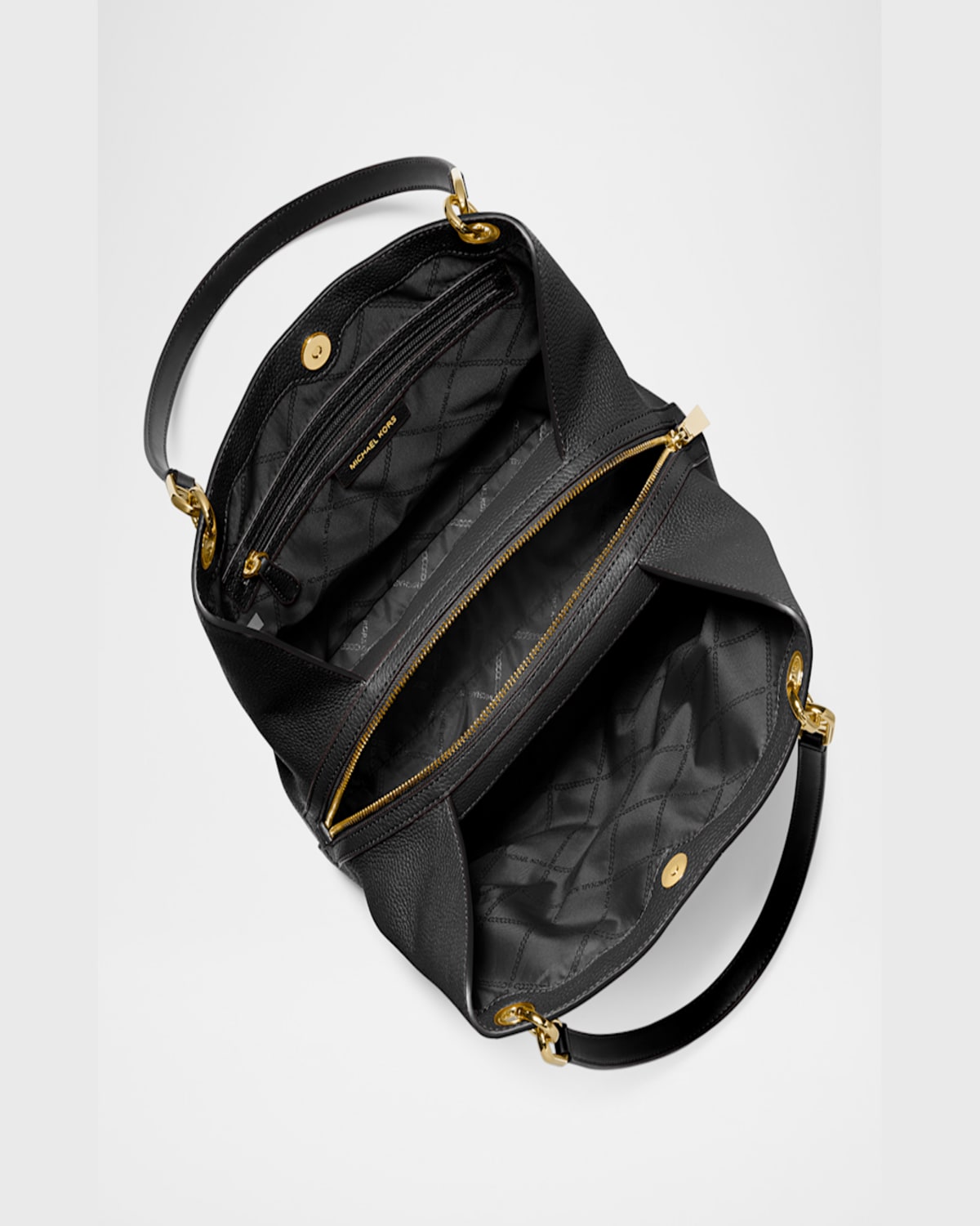 Michael Michael Kors Kensington Large Leather Tote Bag In Luggage