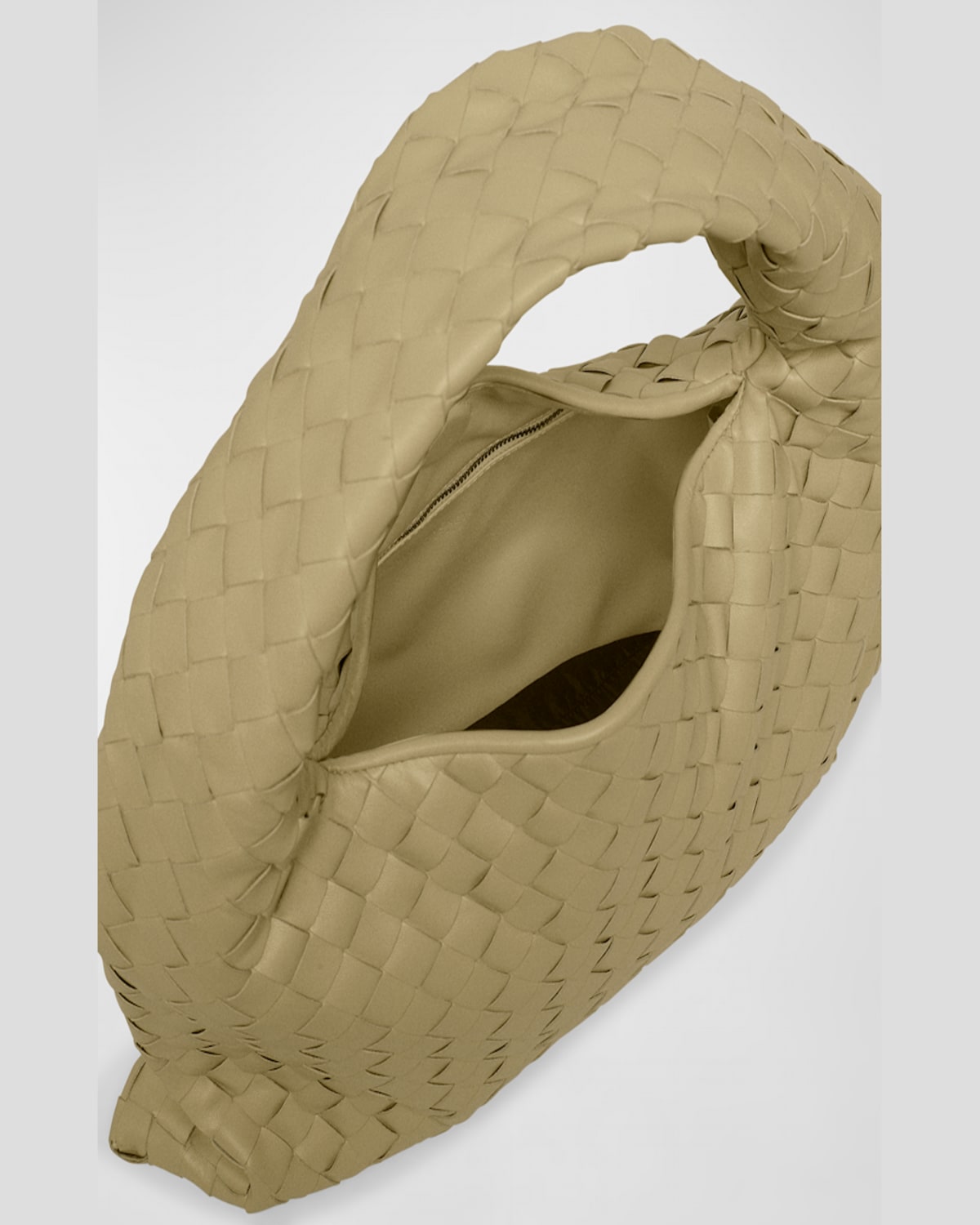 Bottega Veneta Small Hop Bag In Travertine Muse