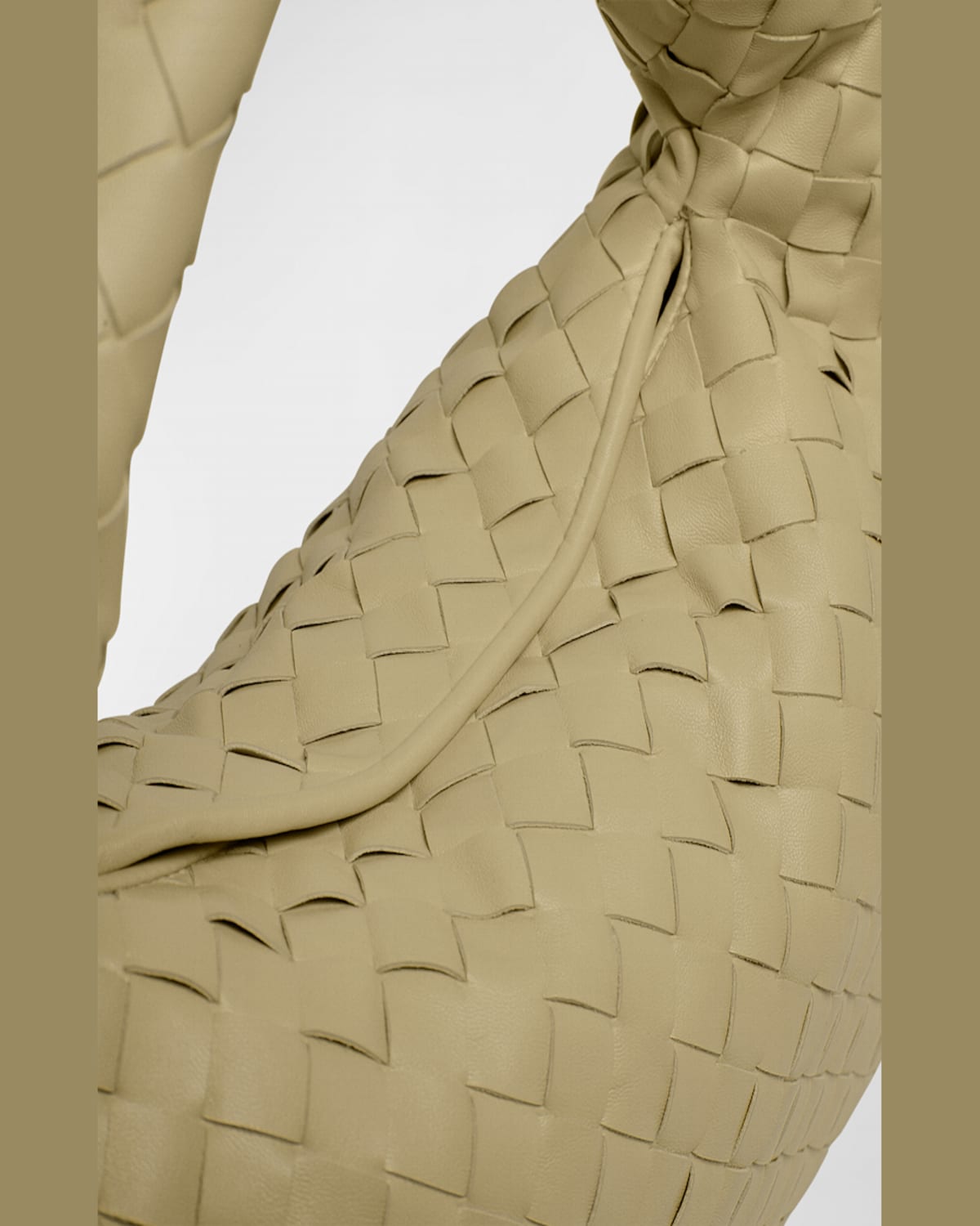 Bottega Veneta Small Hop Bag In Travertine Muse