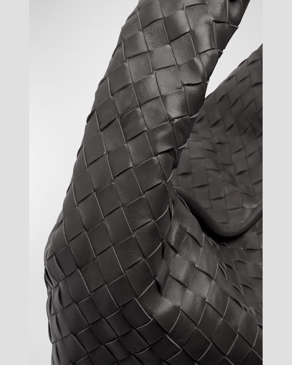 Shop Bottega Veneta Large Hop Shoulder Bag In Pinecone