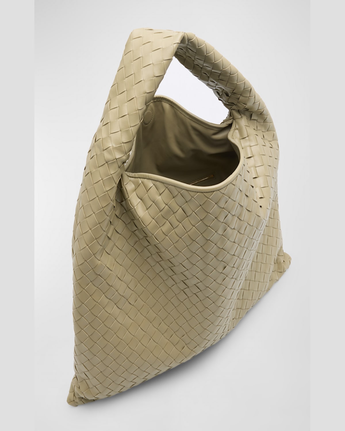 Bottega Veneta Large Hop Shoulder Bag In Travertine-muse