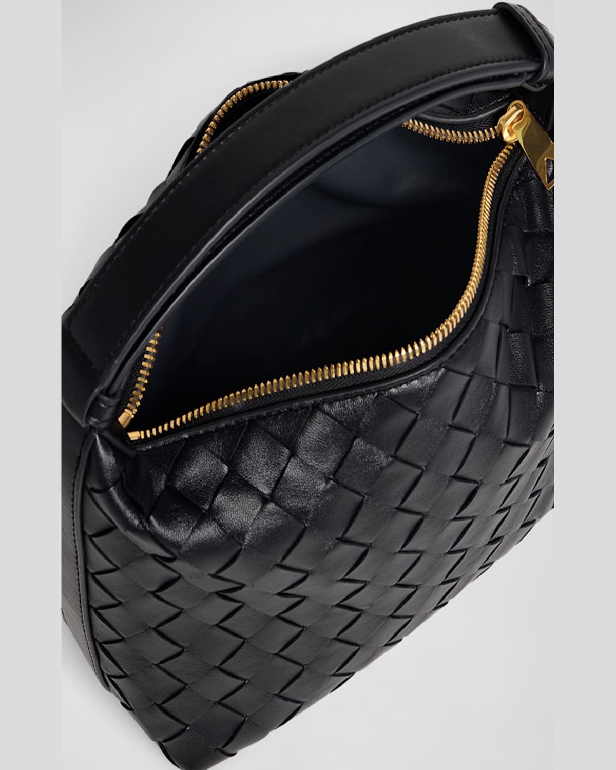 Shop Bottega Veneta Mini Wallace Bag In Kaki
