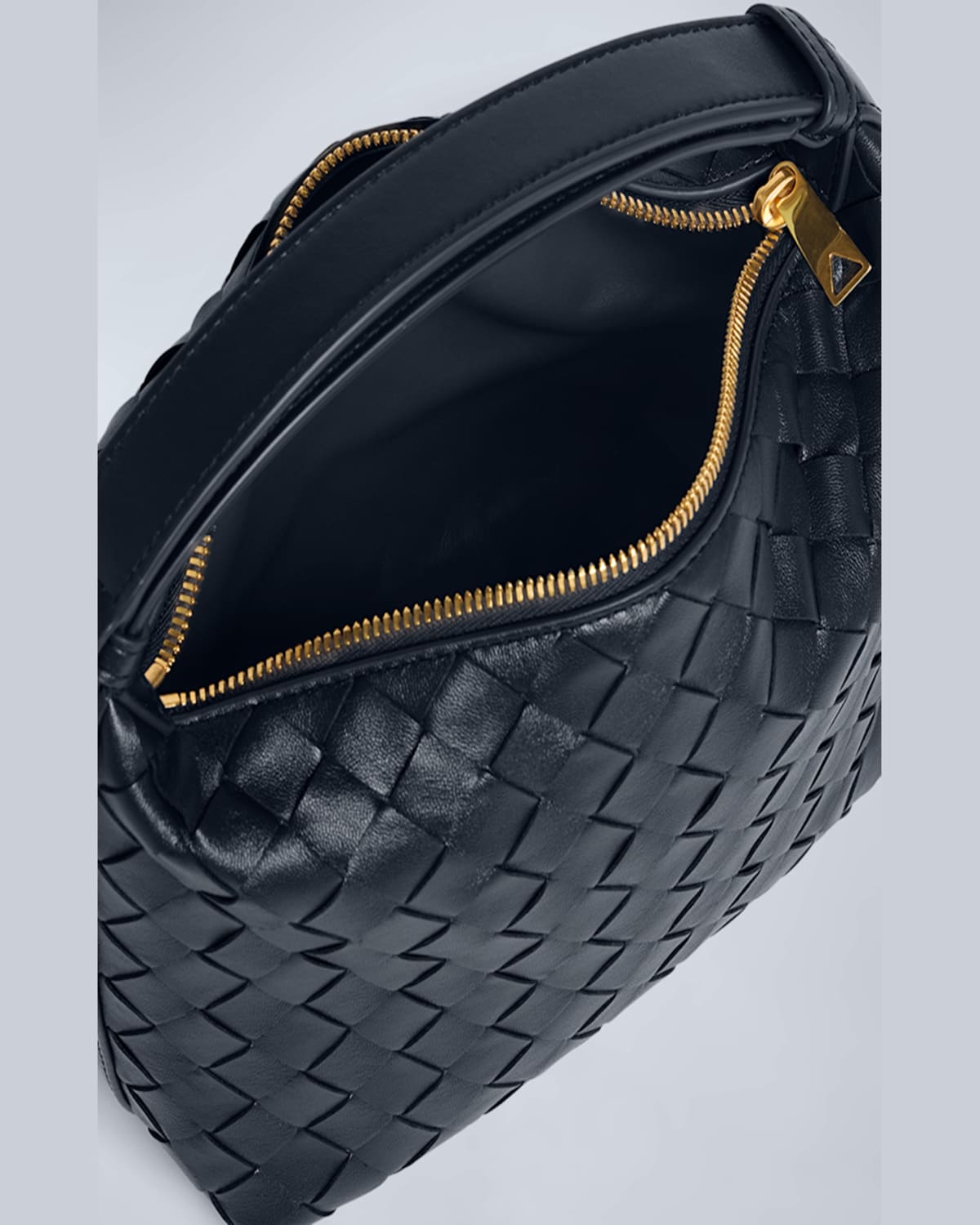 Shop Bottega Veneta Mini Wallace Bag In Shadow