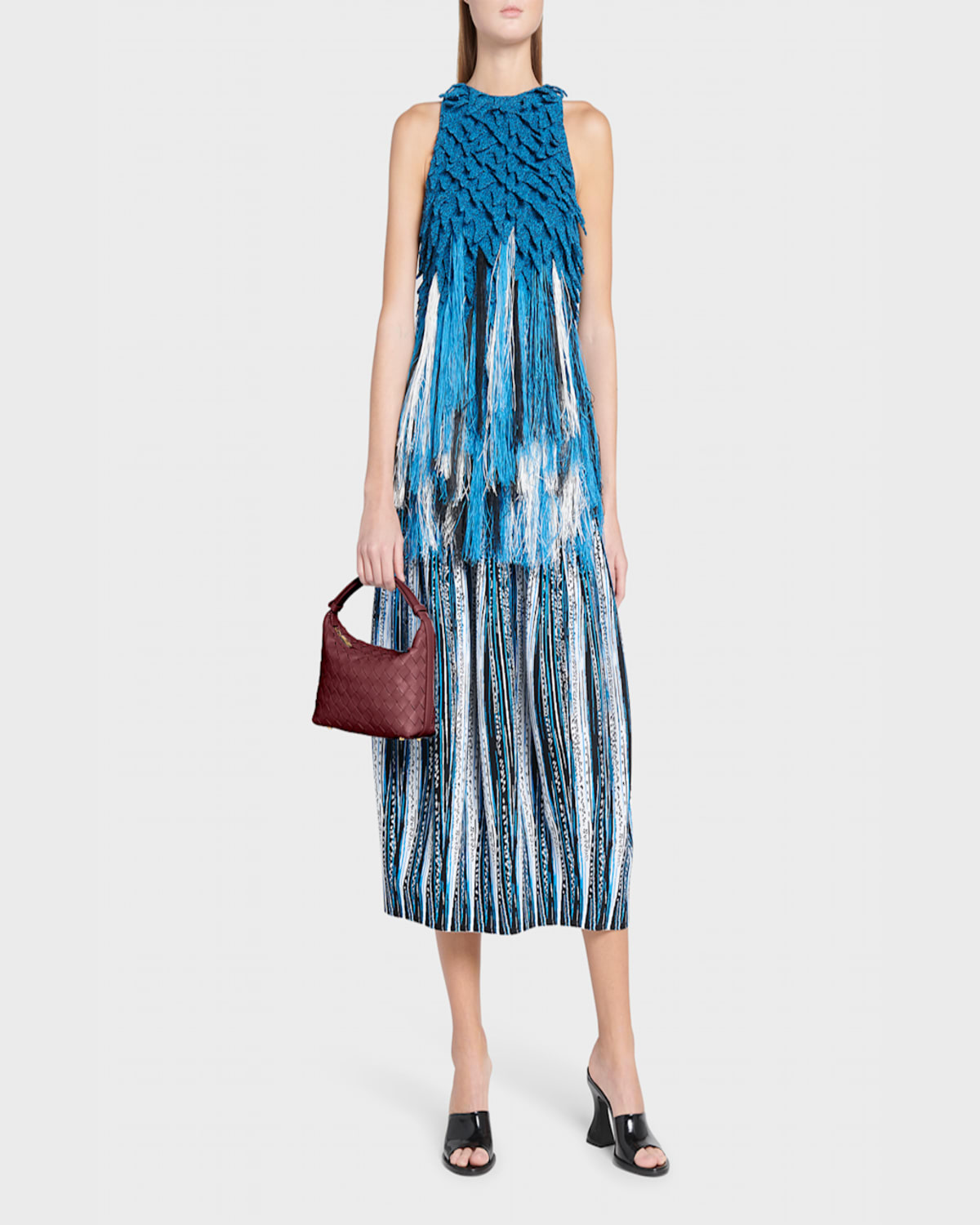 Shop Bottega Veneta Mini Wallace Bag In Kaki