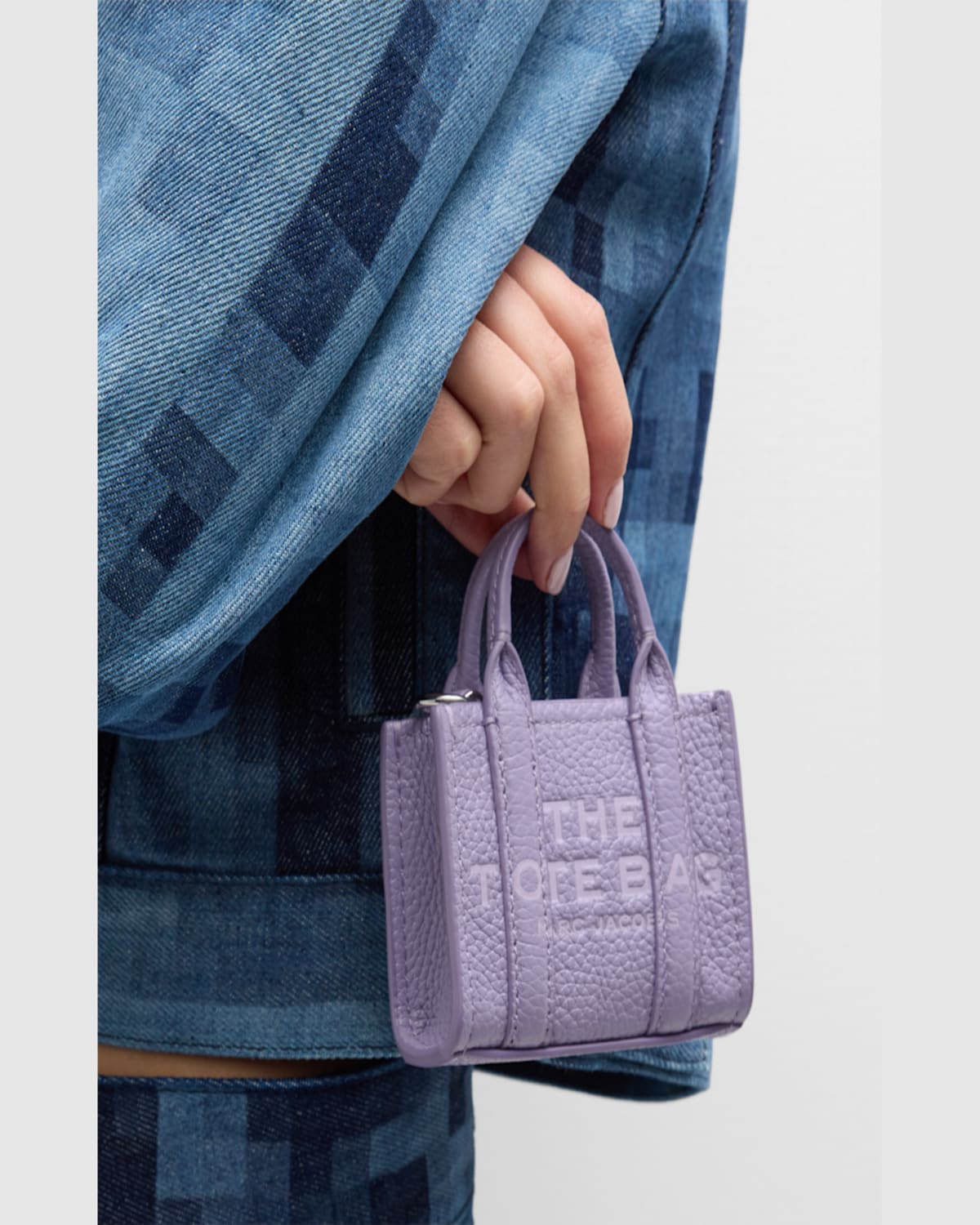 Shop Marc Jacobs The Nano Tote Bag Charm In True Red