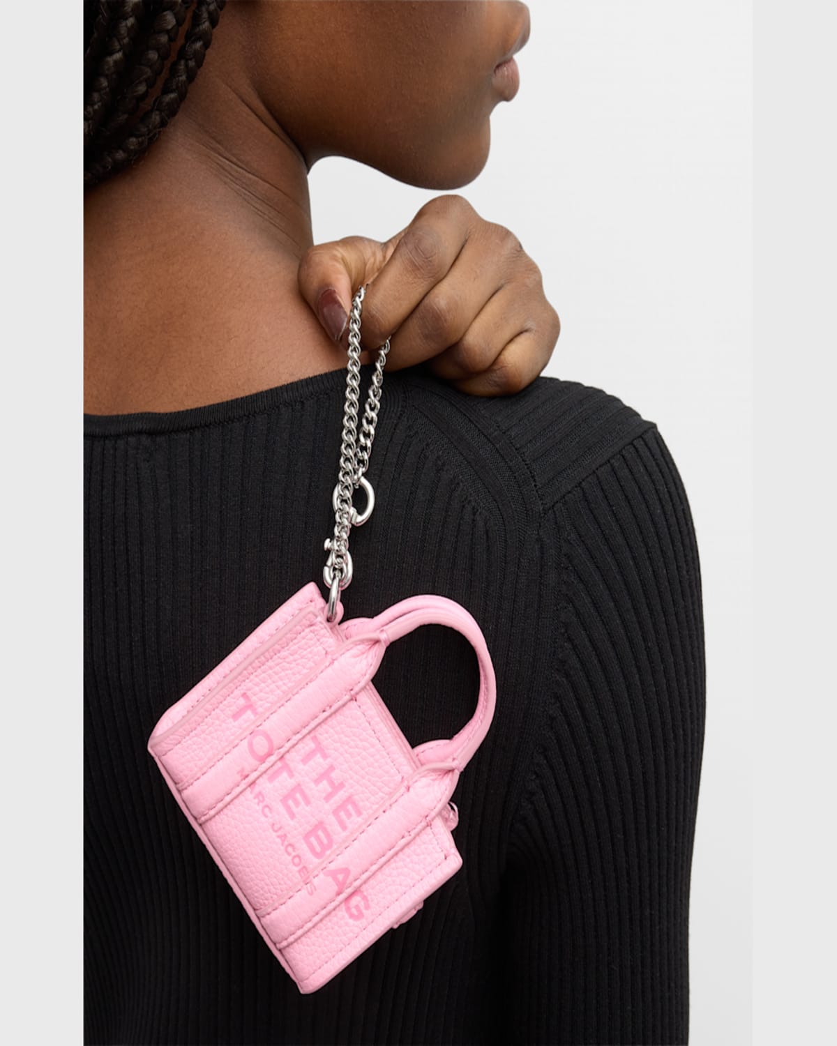 Shop Marc Jacobs The Nano Tote Bag Charm In True Red