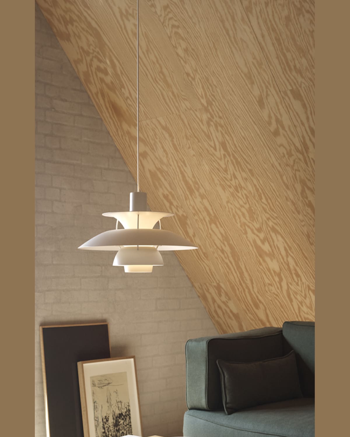 Louis Poulsen Ph 5 Mini Pendant Light, 12" In Monochrome Pale Blush
