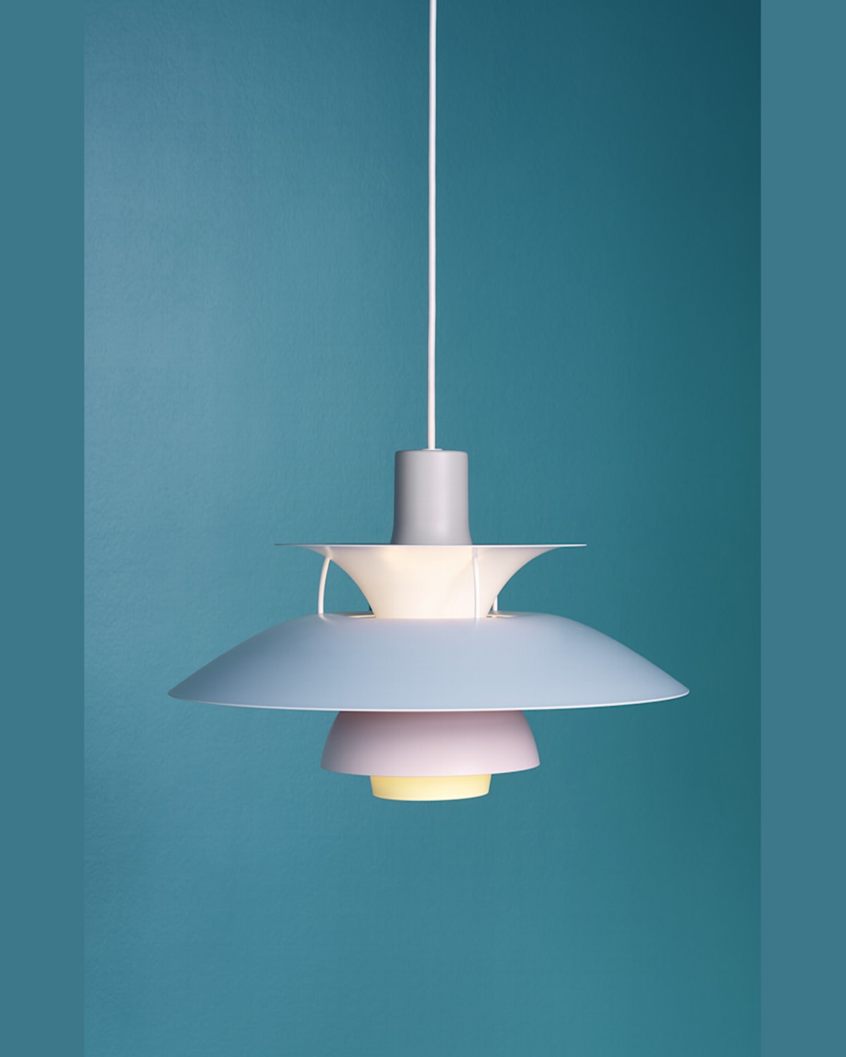 Louis Poulsen Ph 5 Pendant Light, 11" In Monochrome Burgundy