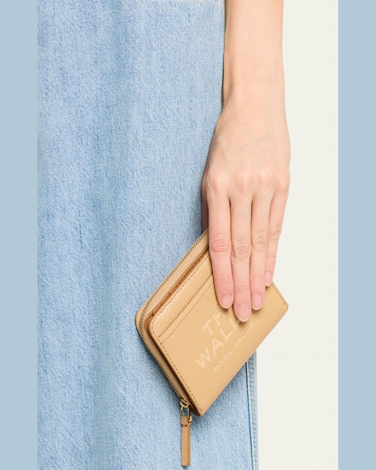 Marc Jacobs The Mini Compact Wallet Accessories In Camel