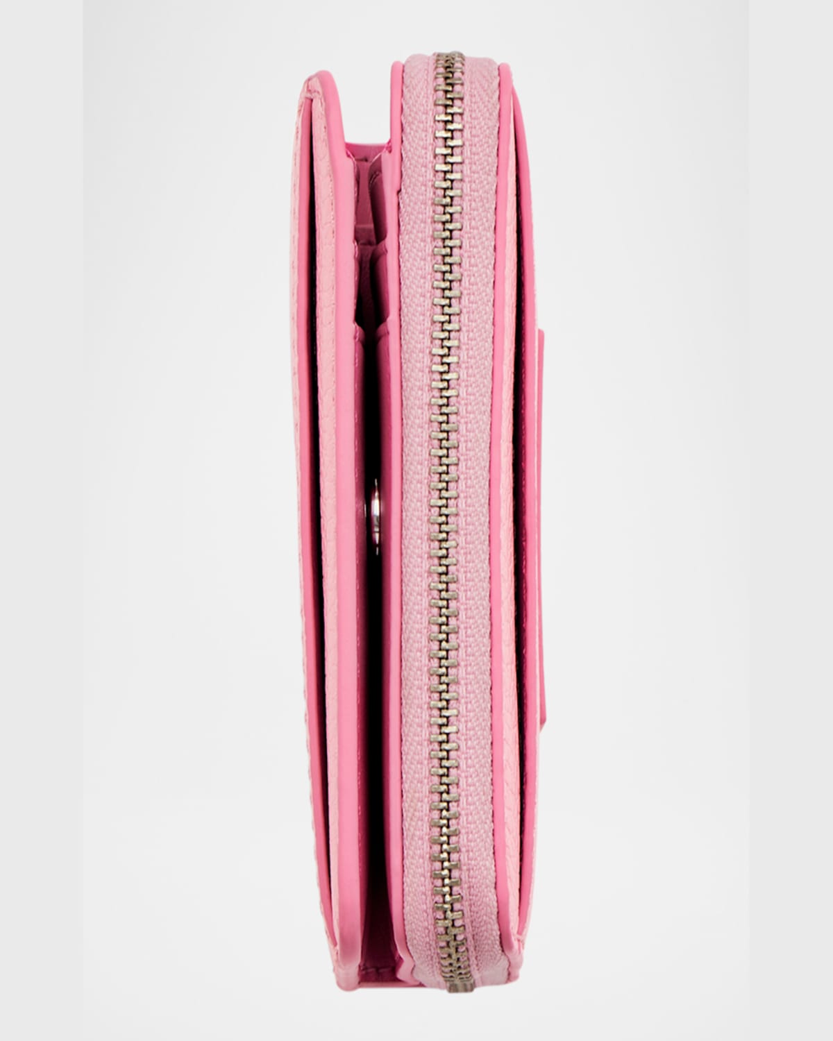 Marc Jacobs The Leather Mini Compact Wallet In Ribbon Pink