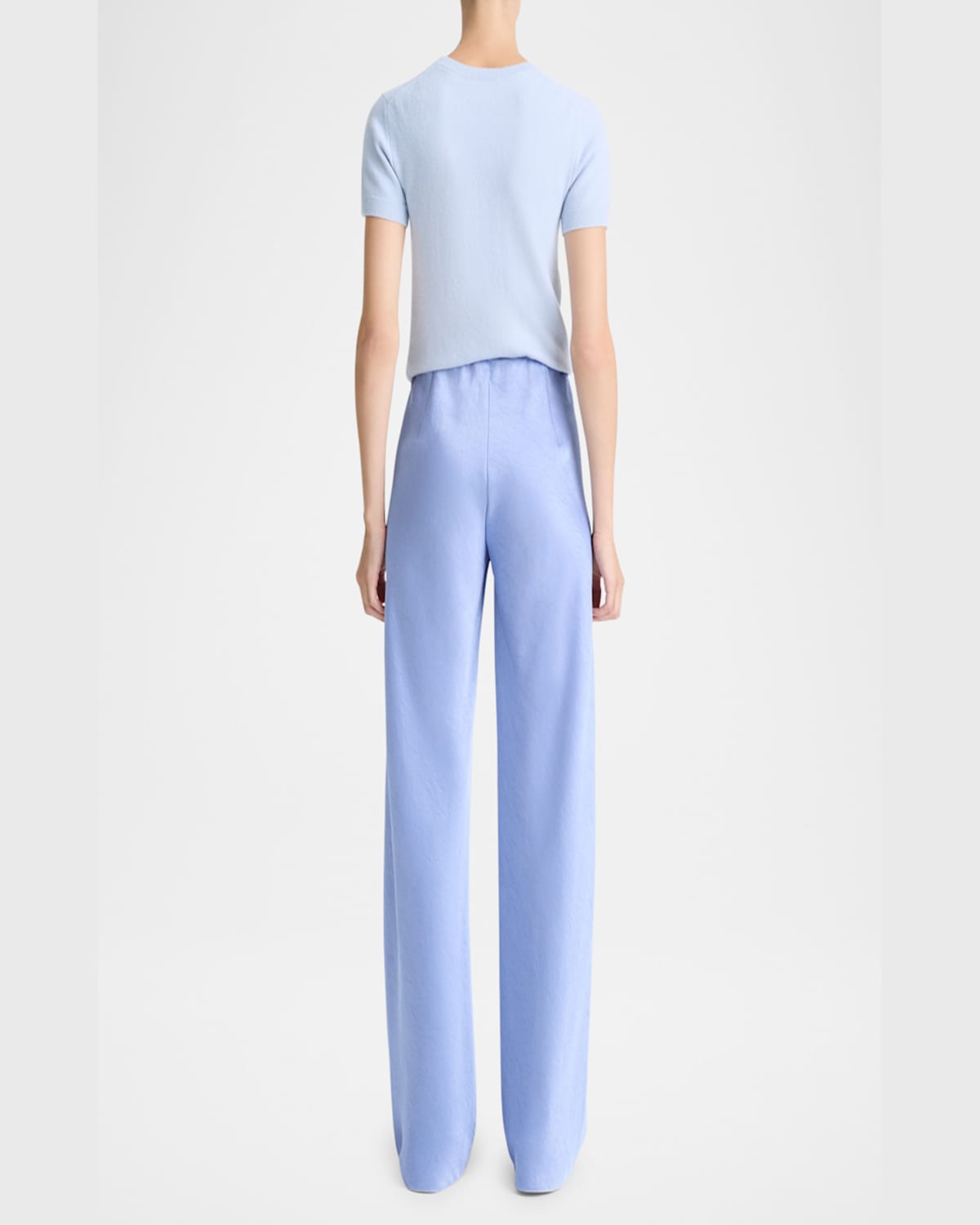 Vince Fluid Bias-cut Crushed Satin Pants In Rose Jam