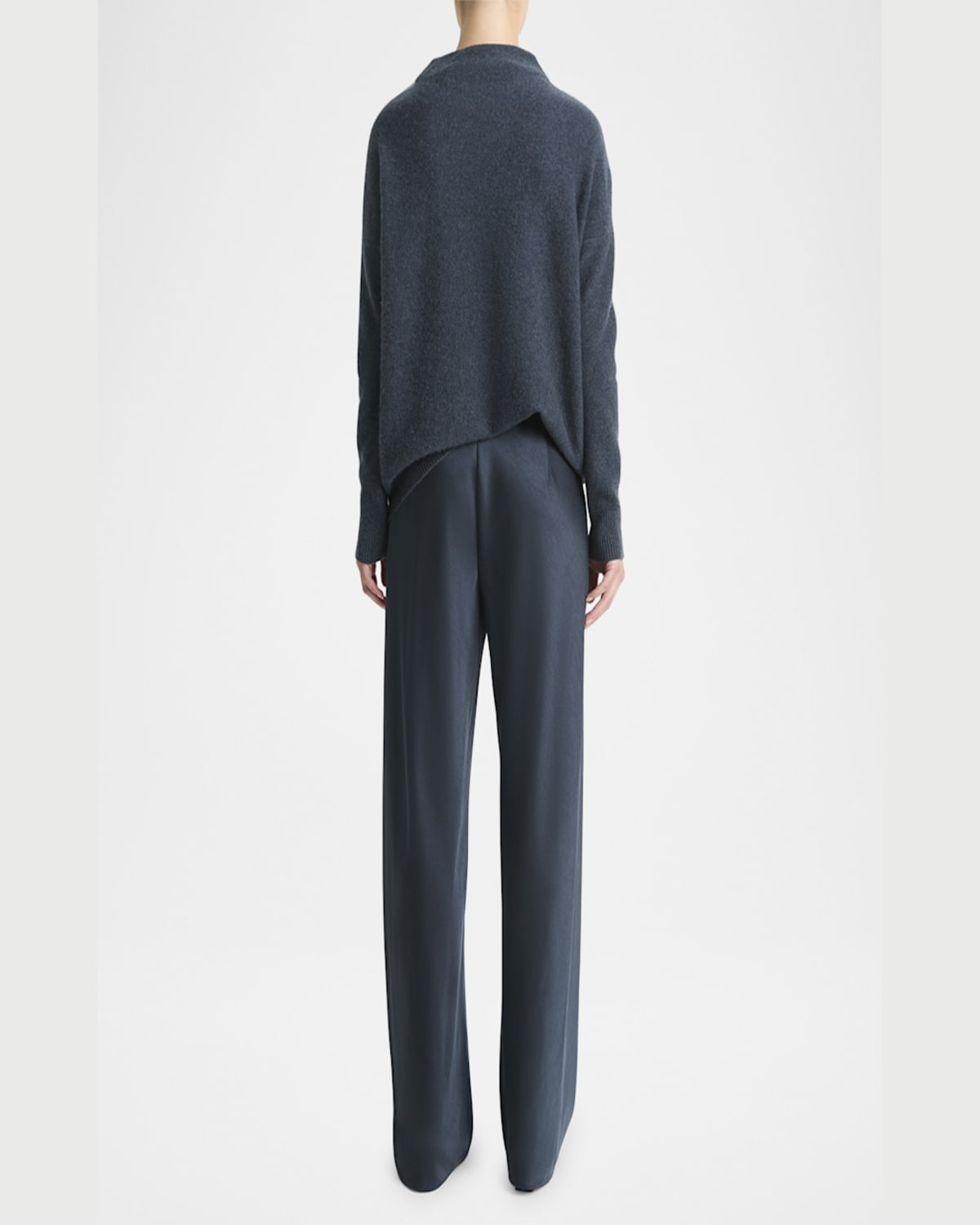 Vince Fluid Bias-cut Crushed Satin Pants In Rose Jam