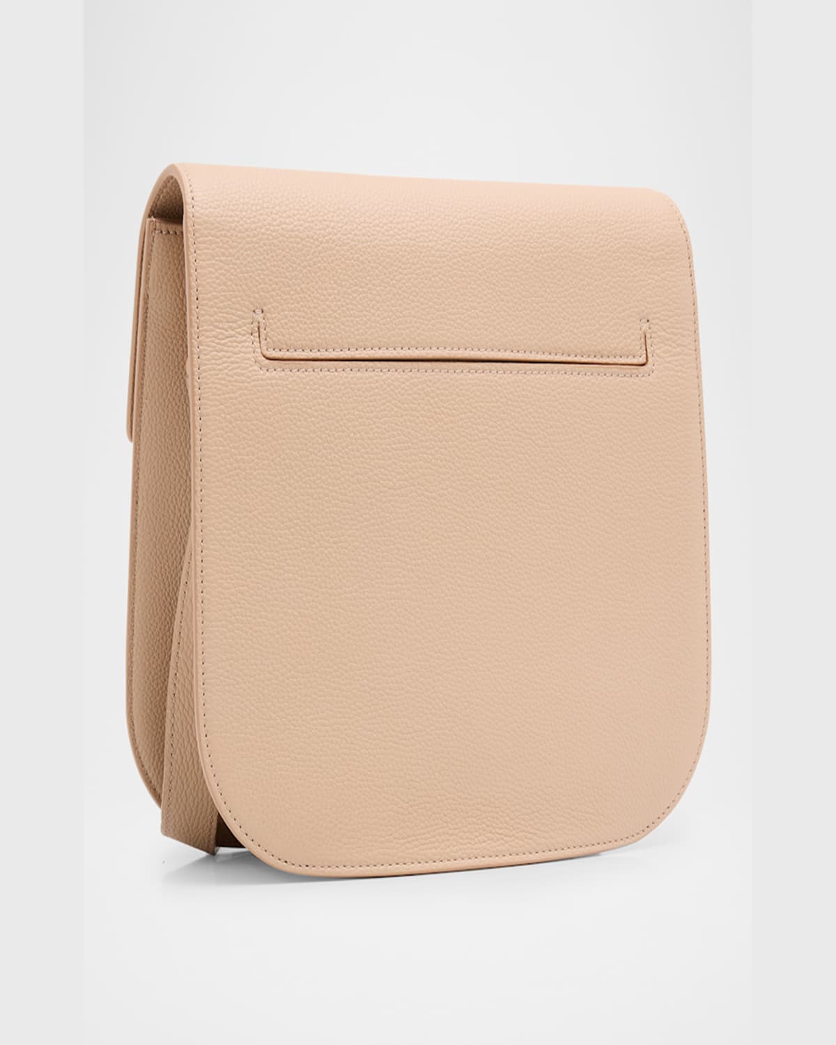 Tom Ford Tara Medium Crossbody In Grained Leather With Leather Strap In Light Beige