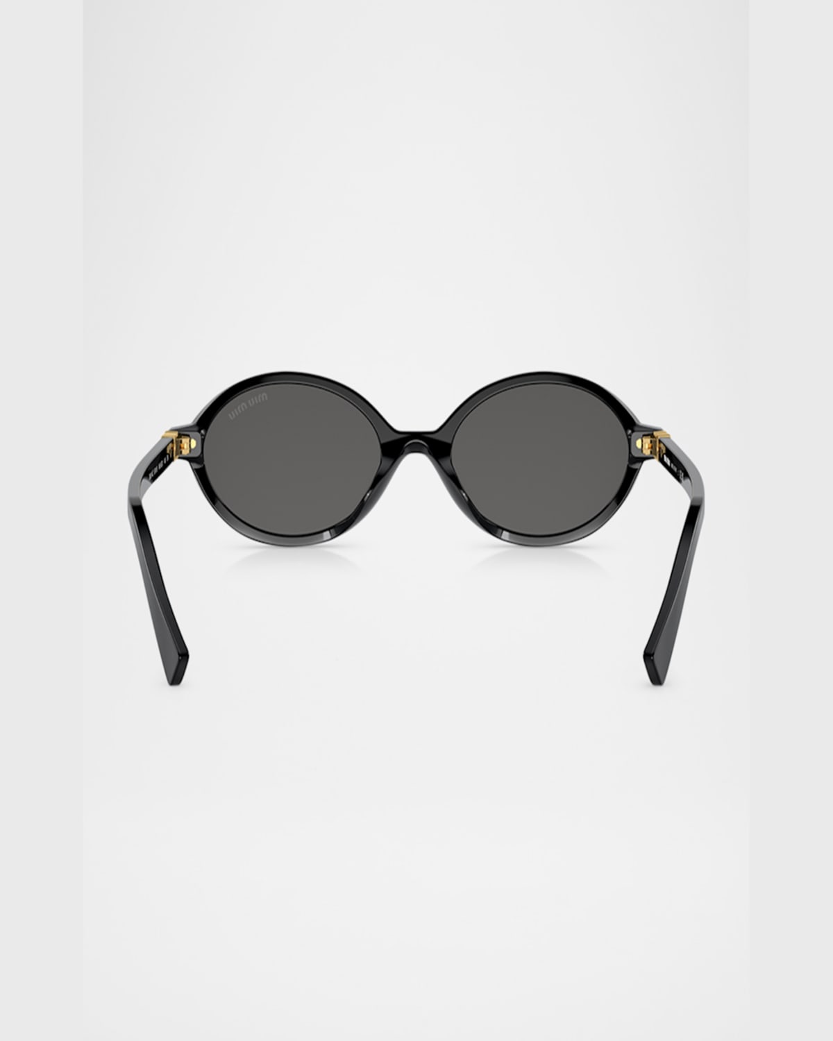 Miu Miu Oval-frame Sunglasses In Light Blue