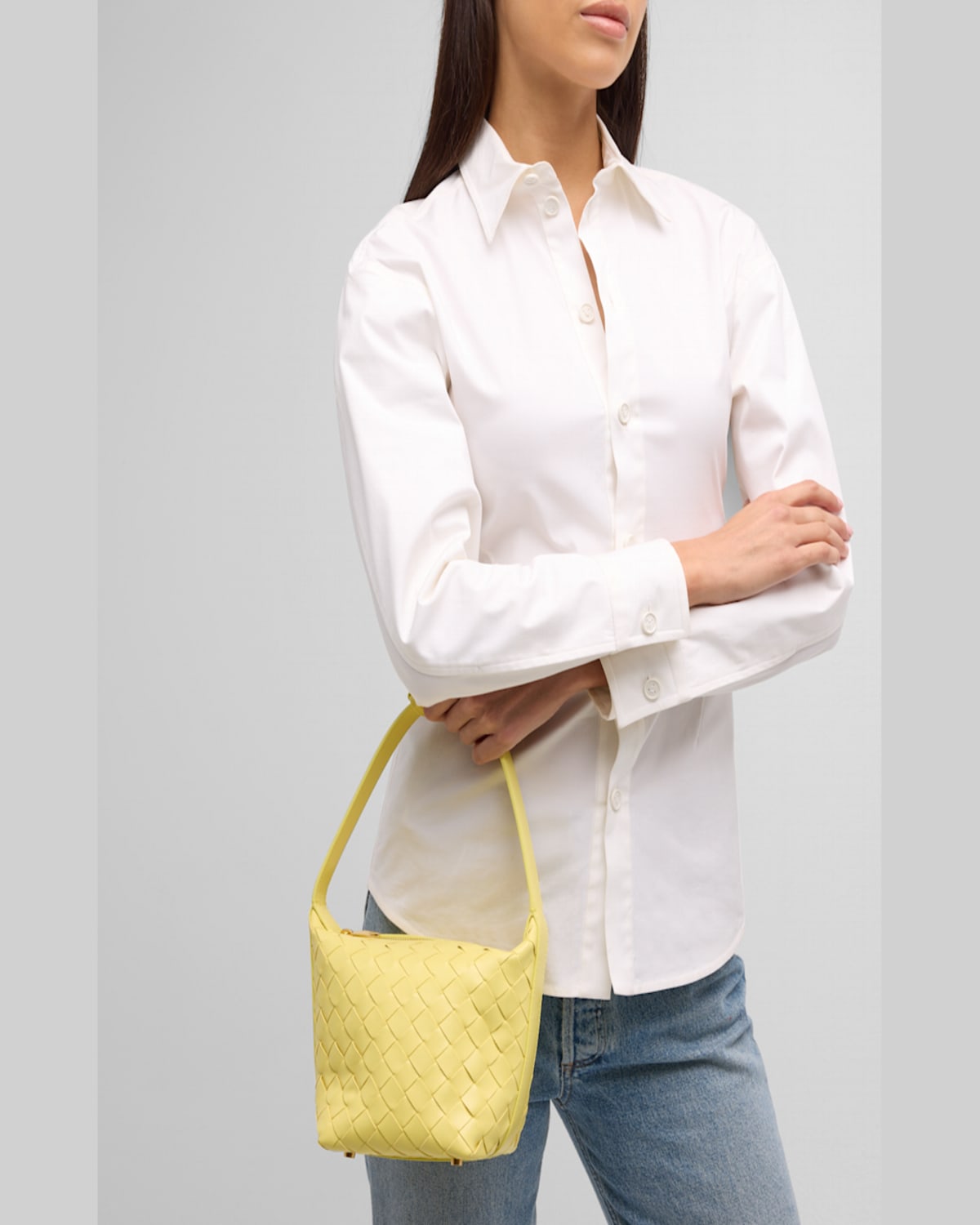 Bottega Veneta Candy Wallace Bag In Dark Praline