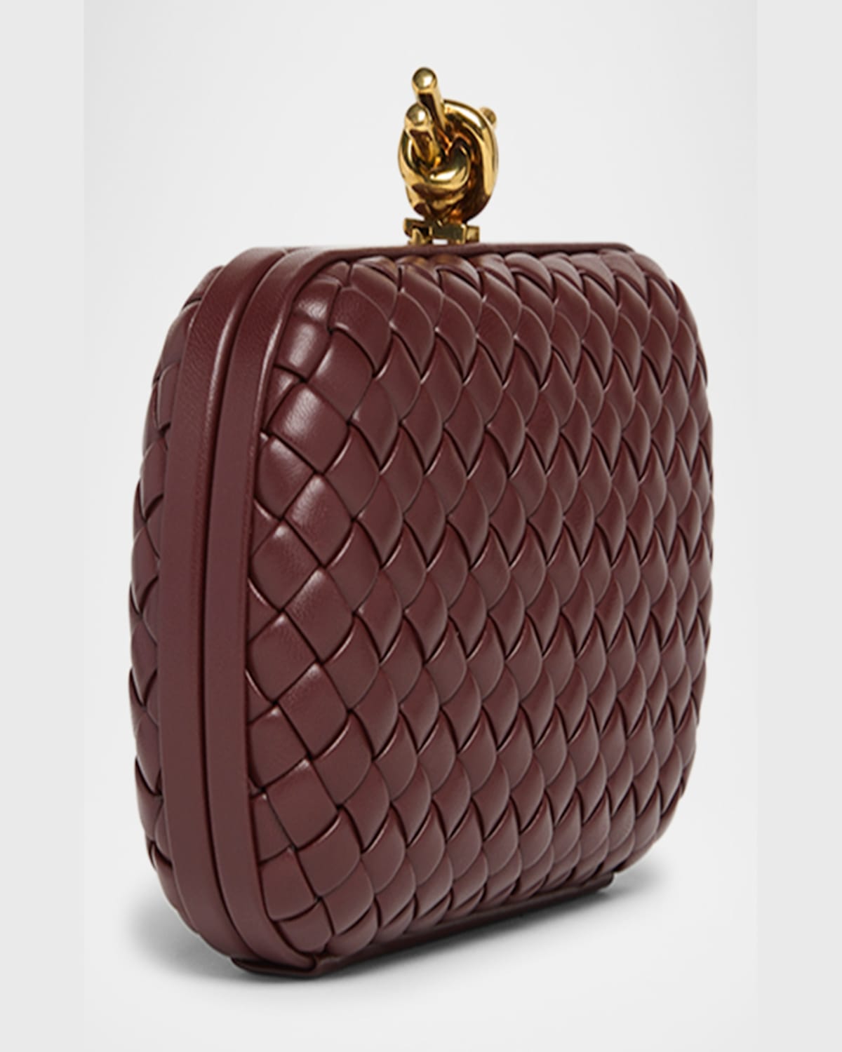 Bottega Veneta Knot Bag In Madder Brown