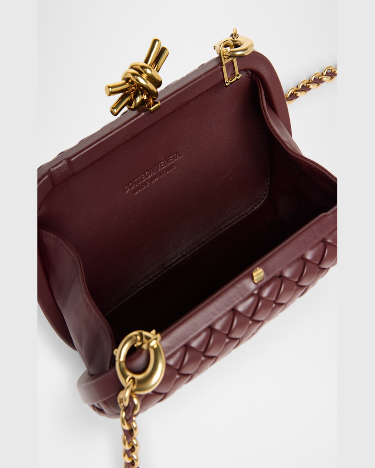 Bottega Veneta Knot Bag In Madder Brown