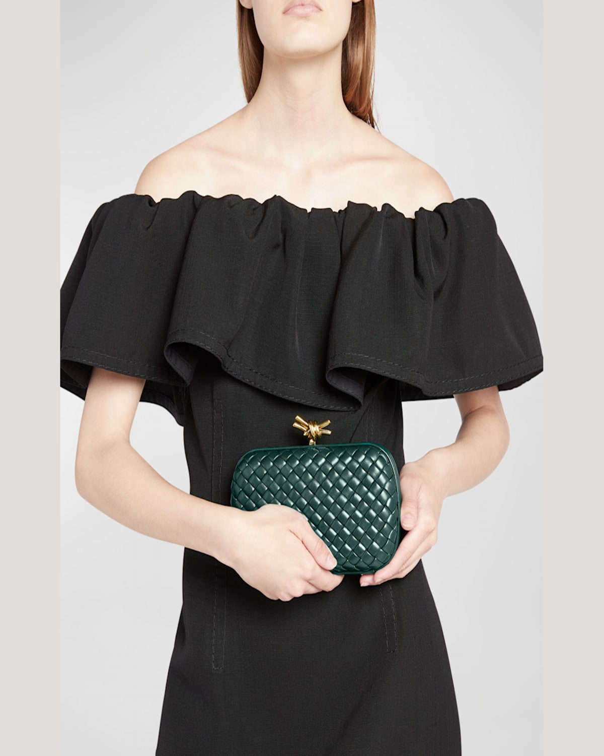 Bottega Veneta Knot Bag In Madder Brown