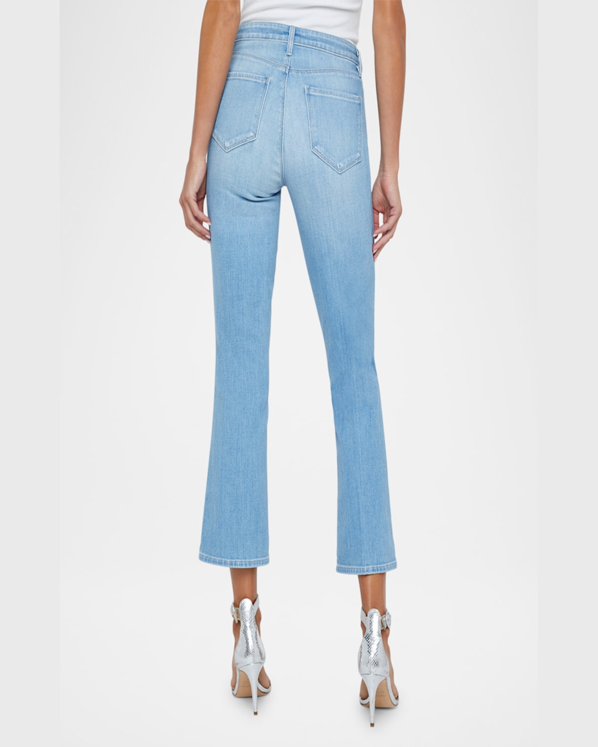L Agence Tati High-rise Crop Micro Bootcut Jeans In Essex
