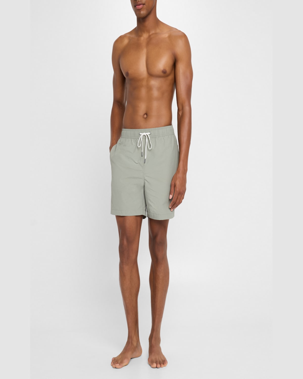 Onia Men's Charles Quick-dry Swim Shorts, 7" Inseam In Sage