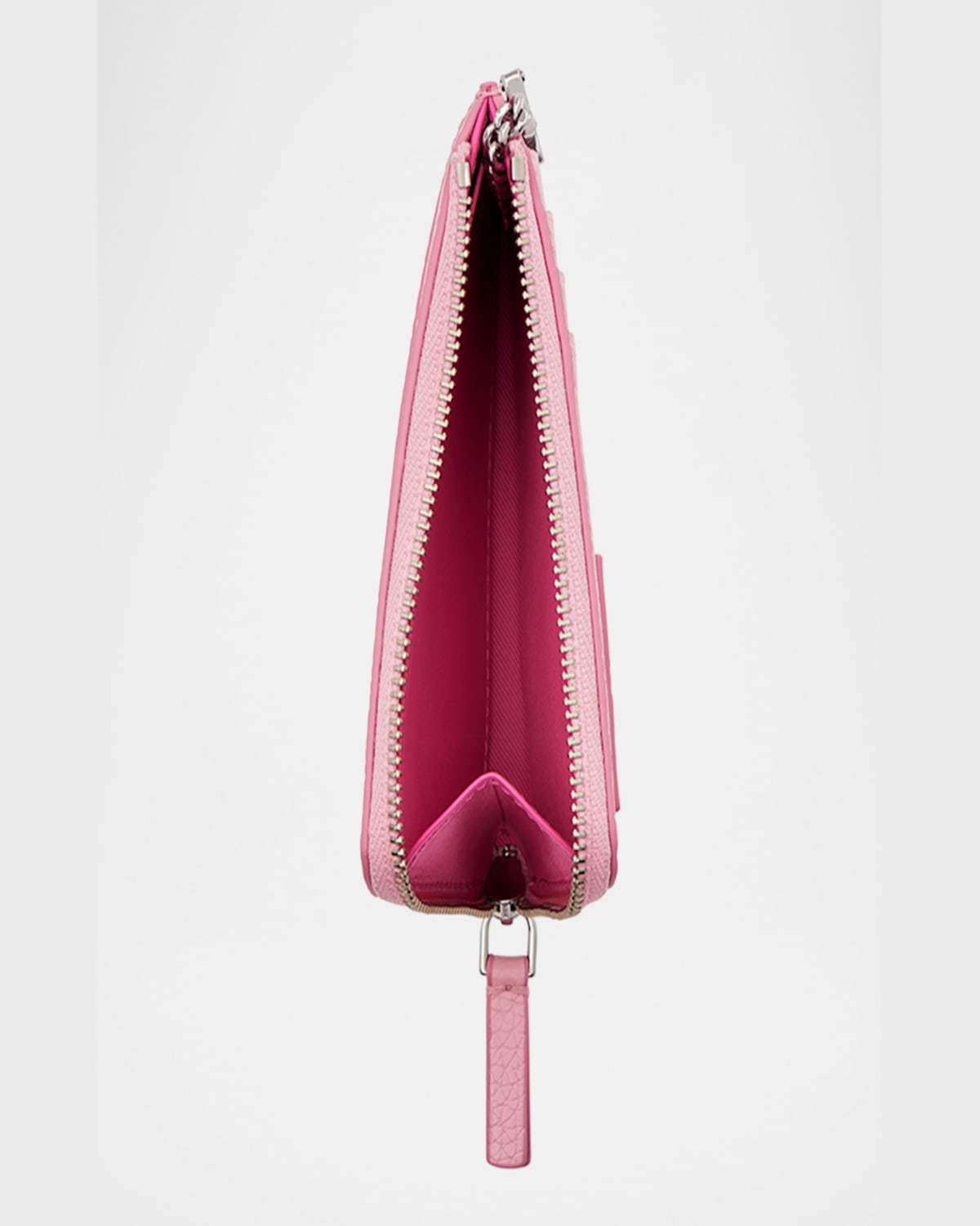 Marc Jacobs The Top Zip Multi Leather Wallet In Ribbon Pink