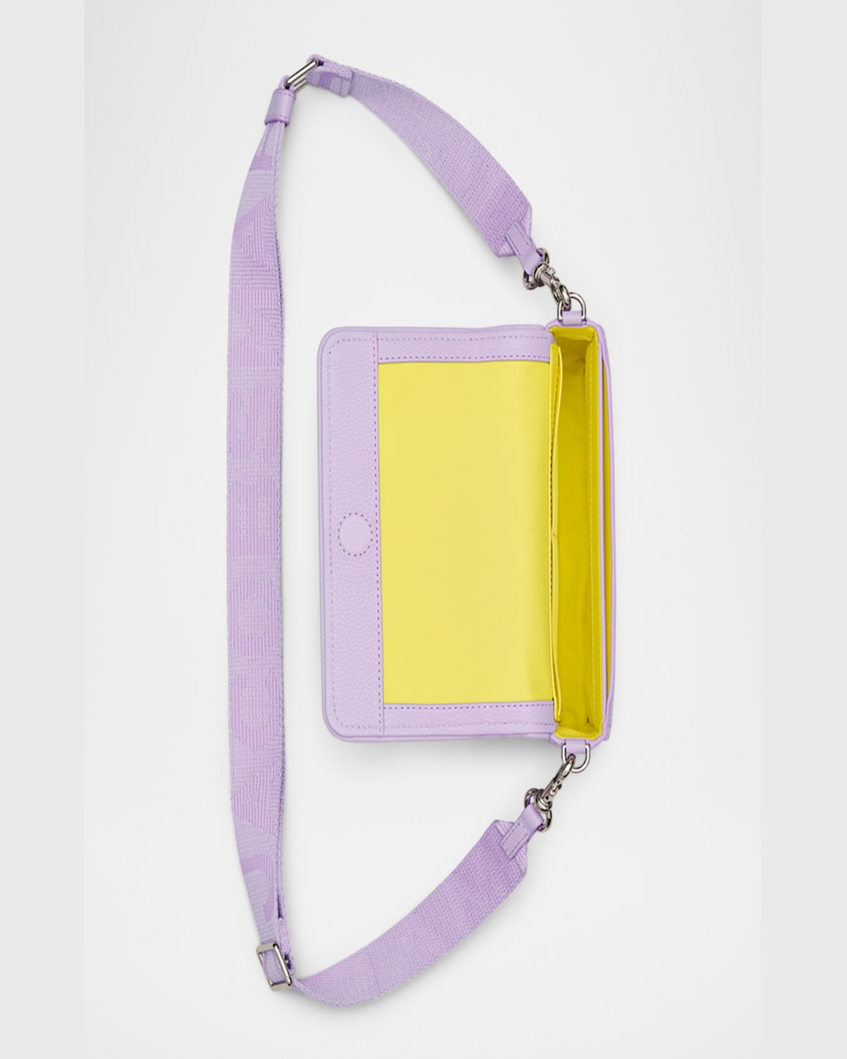 Marc Jacobs Compact Textured Mini Bag With Adjustable Strap In Lilac