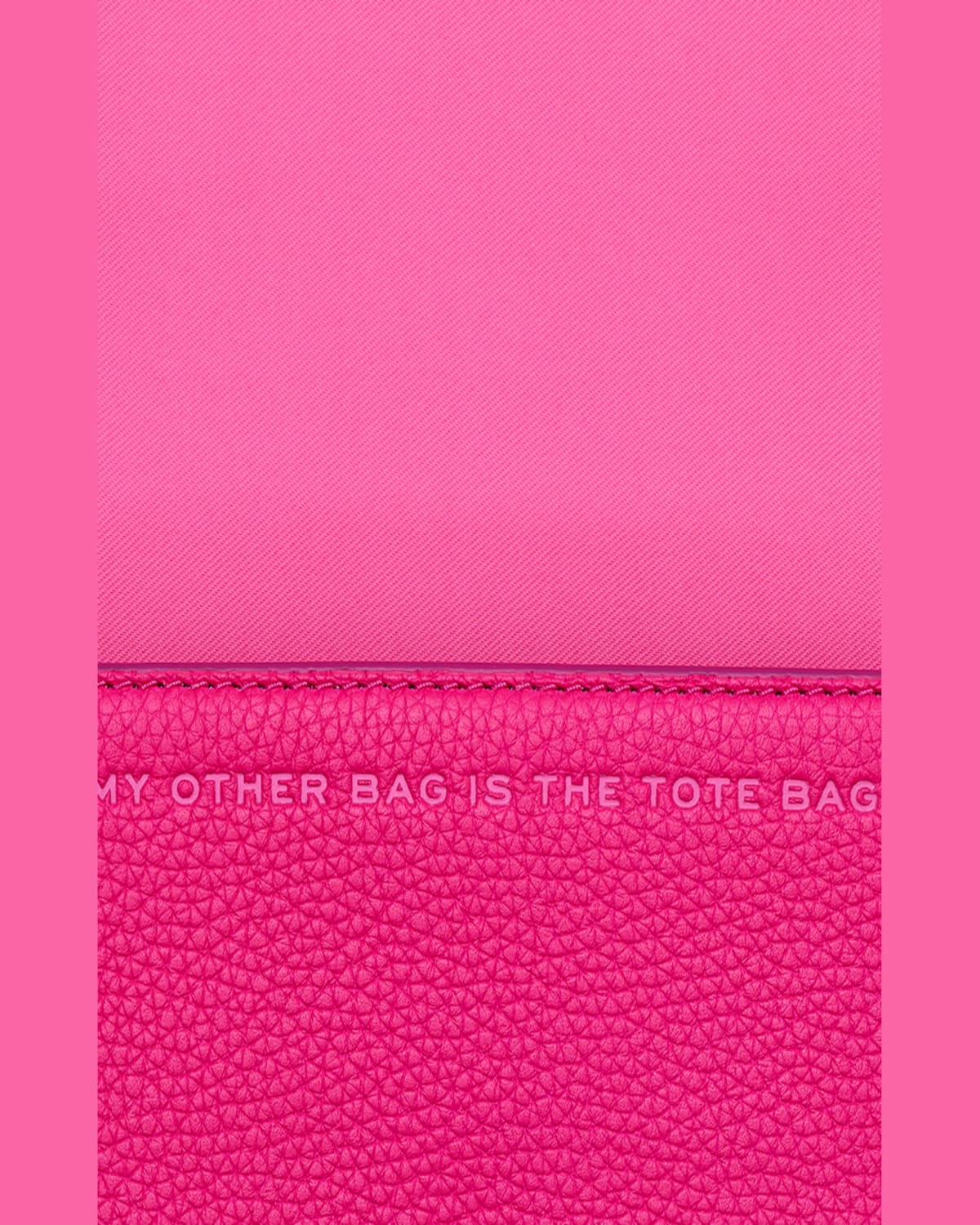 Marc Jacobs The Mini Leather Logo Crossbody In Ribbon Pink