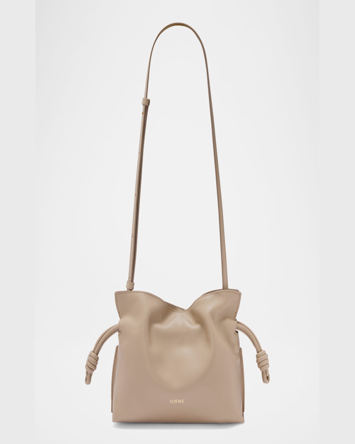 Loewe Flamenco Mini Clutch Bag In Napa Leather In Sand