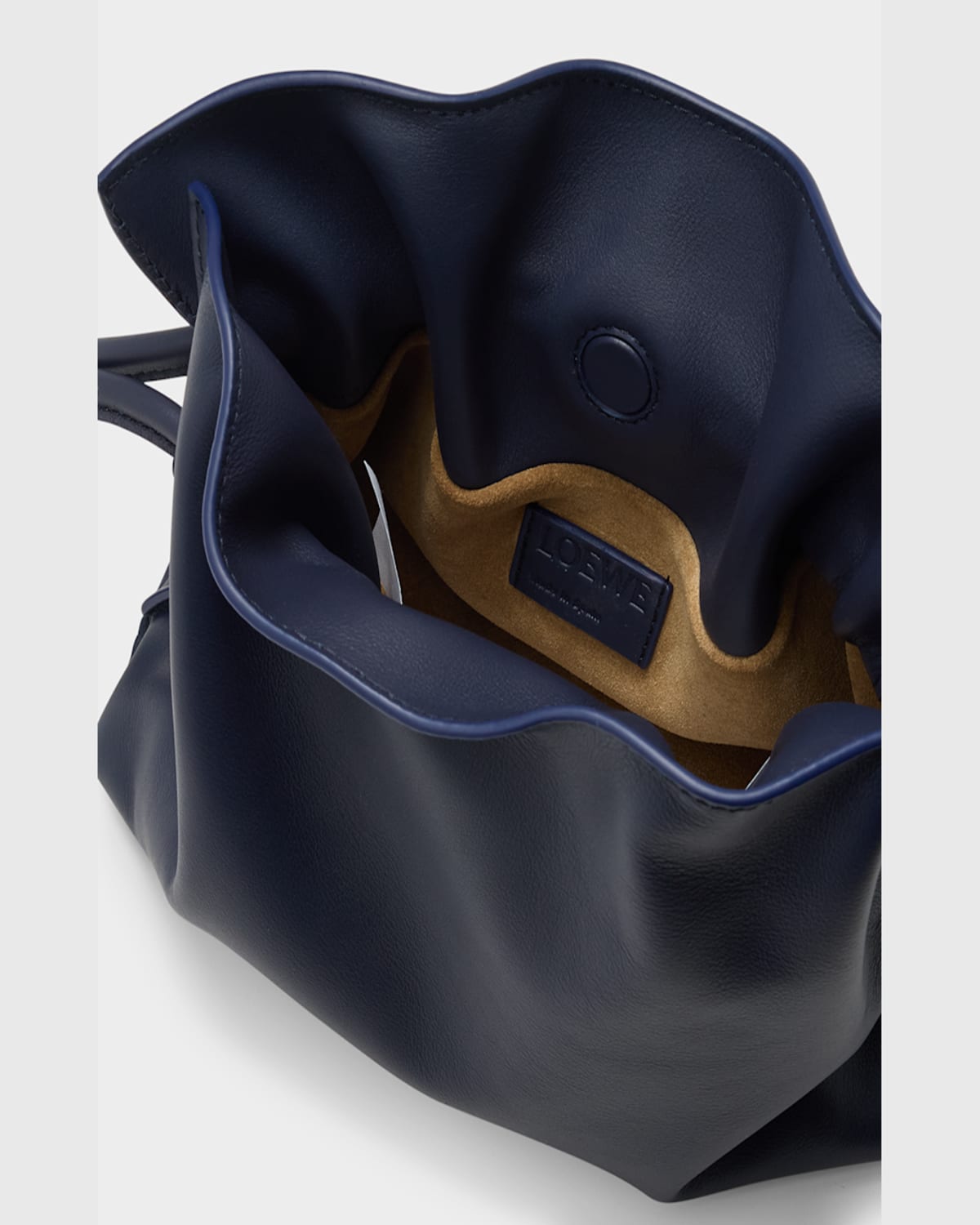 Loewe Flamenco Mini Clutch Bag In Napa Leather In Abyss Blue