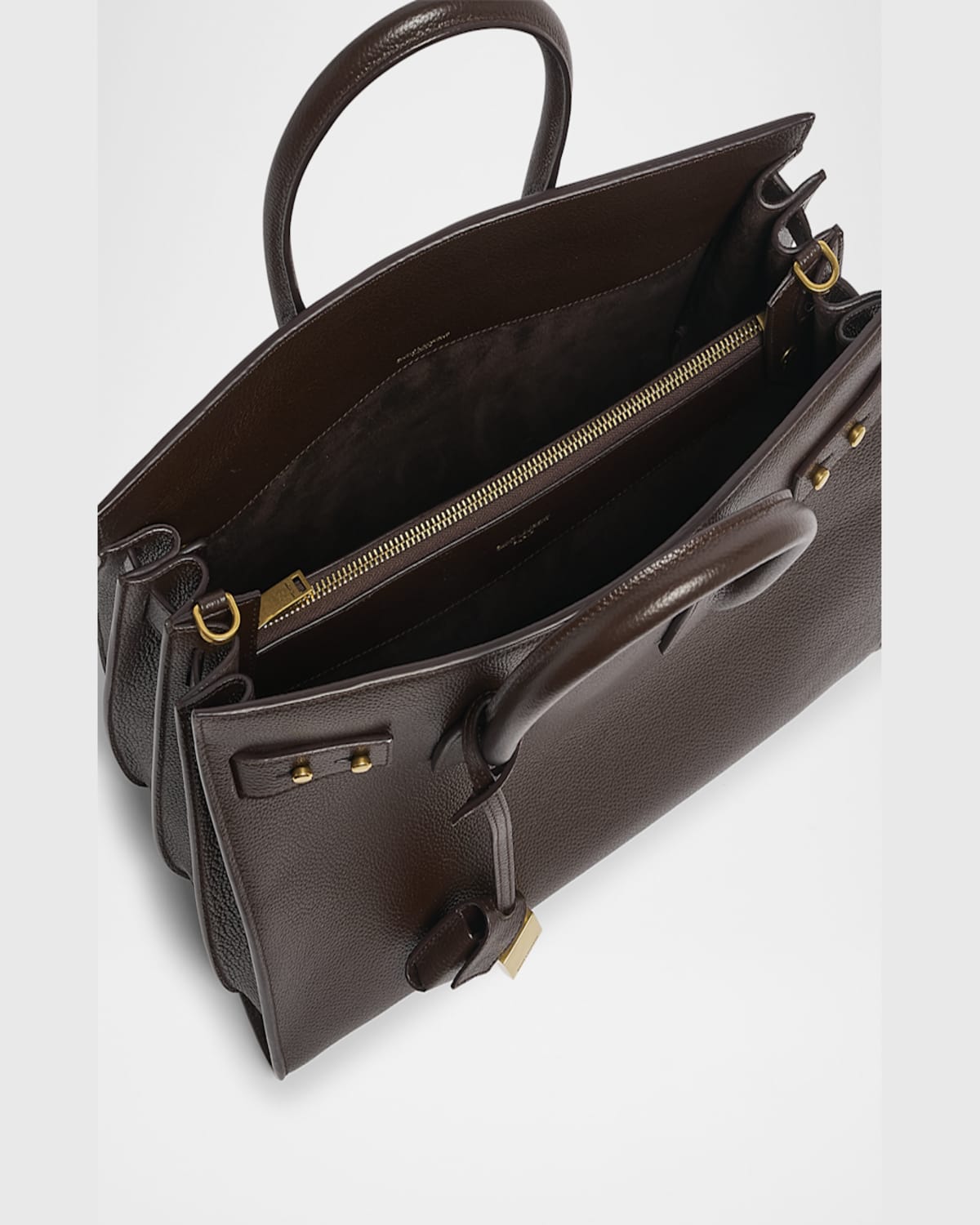Saint Laurent Sac De Jour Small Leather Top-handle Bag In Arabica