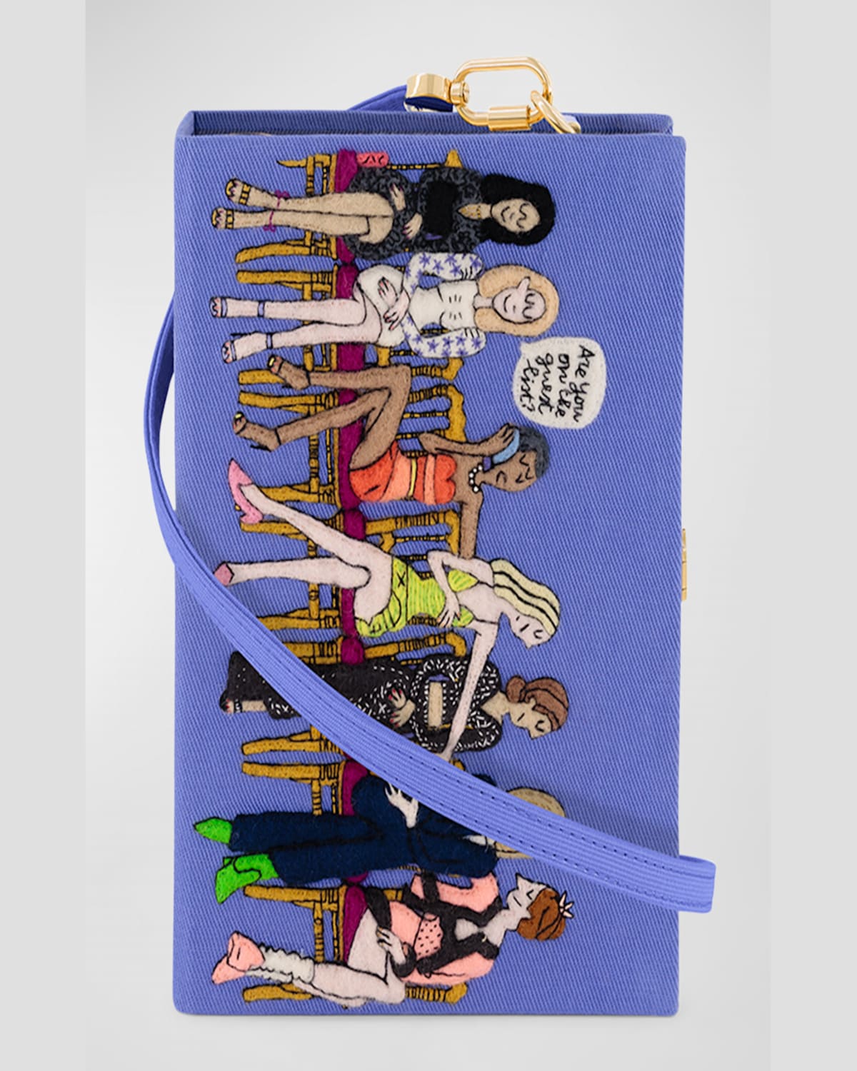 Shop Olympia Le-tan Fashion Week Book Clutch Bag In Blue