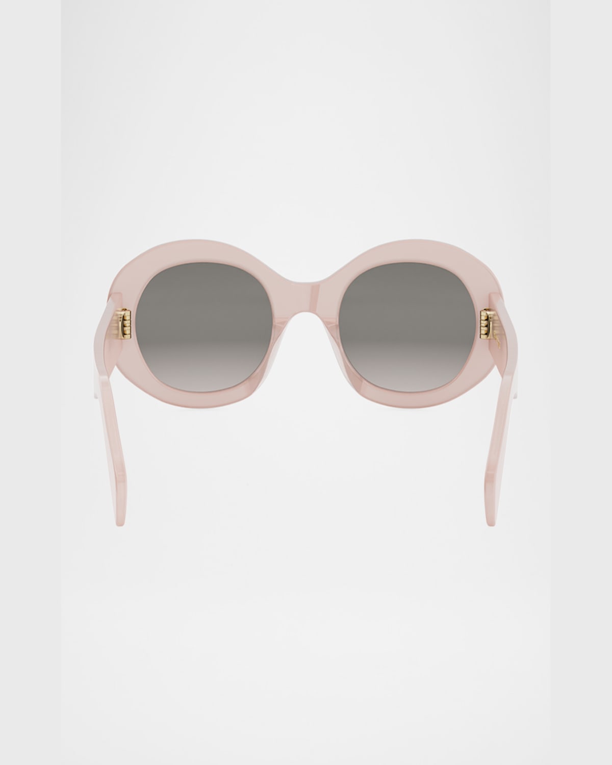Celine Triomphe Acetate Oval Sunglasses In Neutral