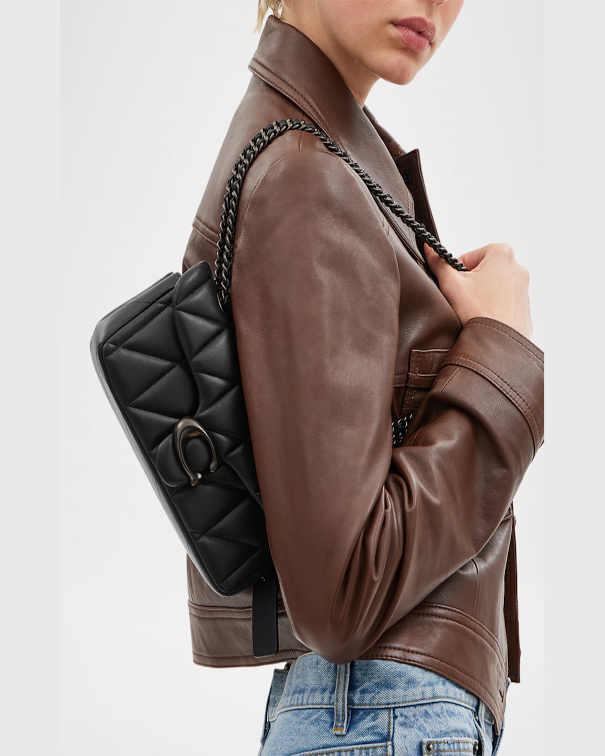 Coach Buy Now Tabby Shoulder Bag 26 With Quilting In Black