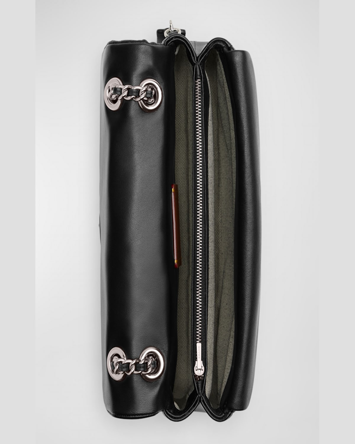 Coach Tabby 26 Black Quilted Crossbody Bag With Chain-link Leather Shoulder Straps And Logo Plaque On The  In Black