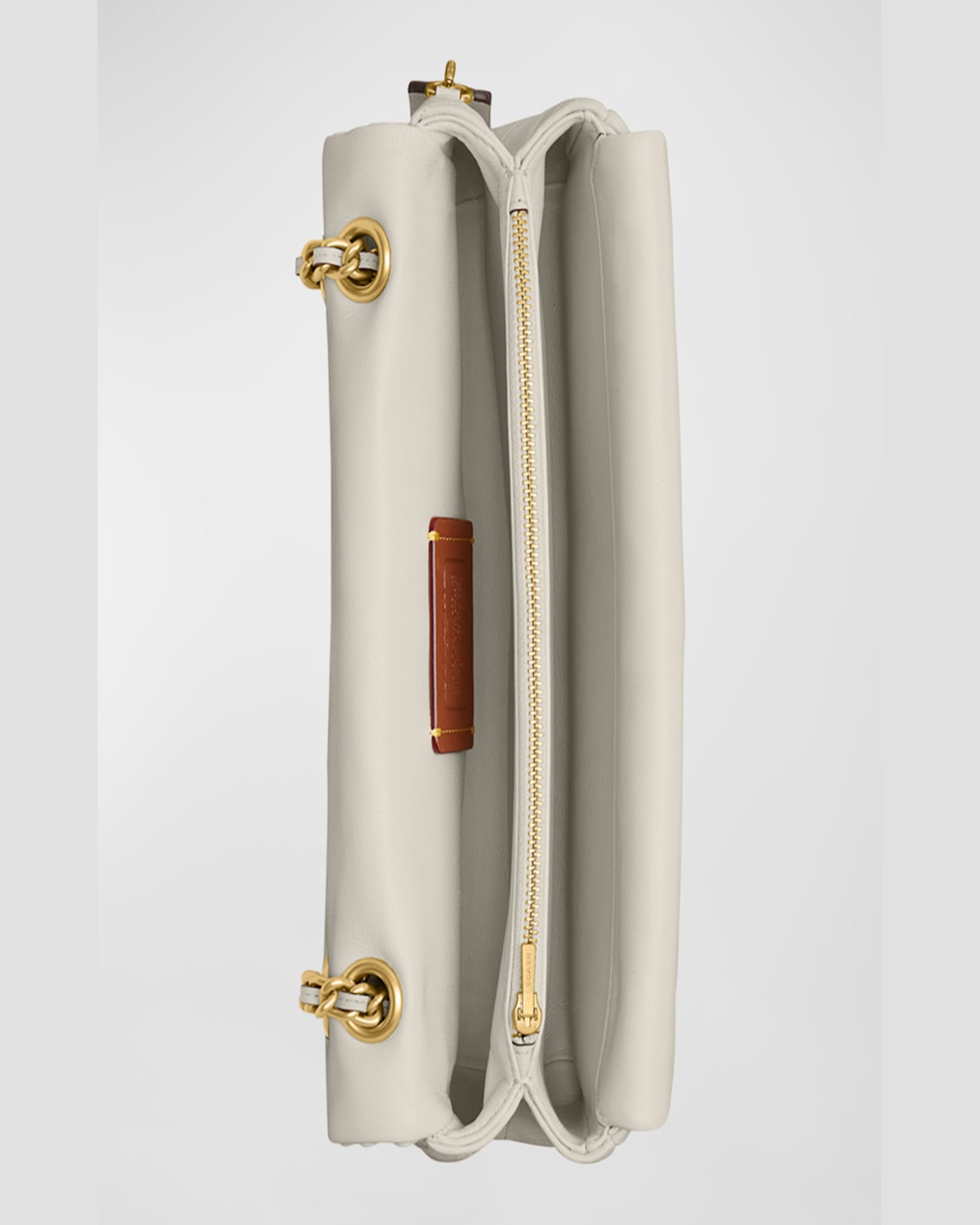 Coach Tabby 26 Black Quilted Crossbody Bag With Chain-link Leather Shoulder Straps And Logo Plaque On The  In Black