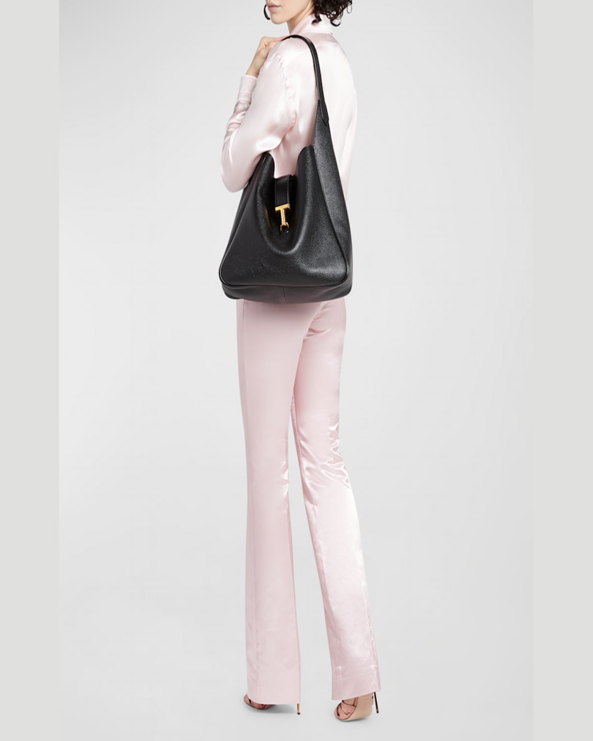 TOM FORD MONARCH MEDIUM HOBO BAG IN LEATHER 