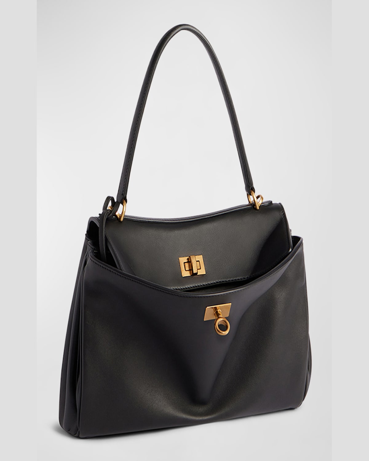 Balenciaga Rodeo Top Handle S In 2221 Espresso