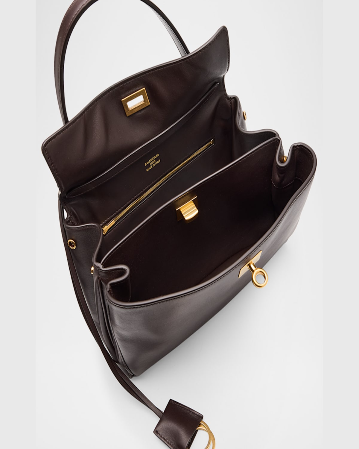 Balenciaga Rodeo Top Handle S In 2221 Espresso