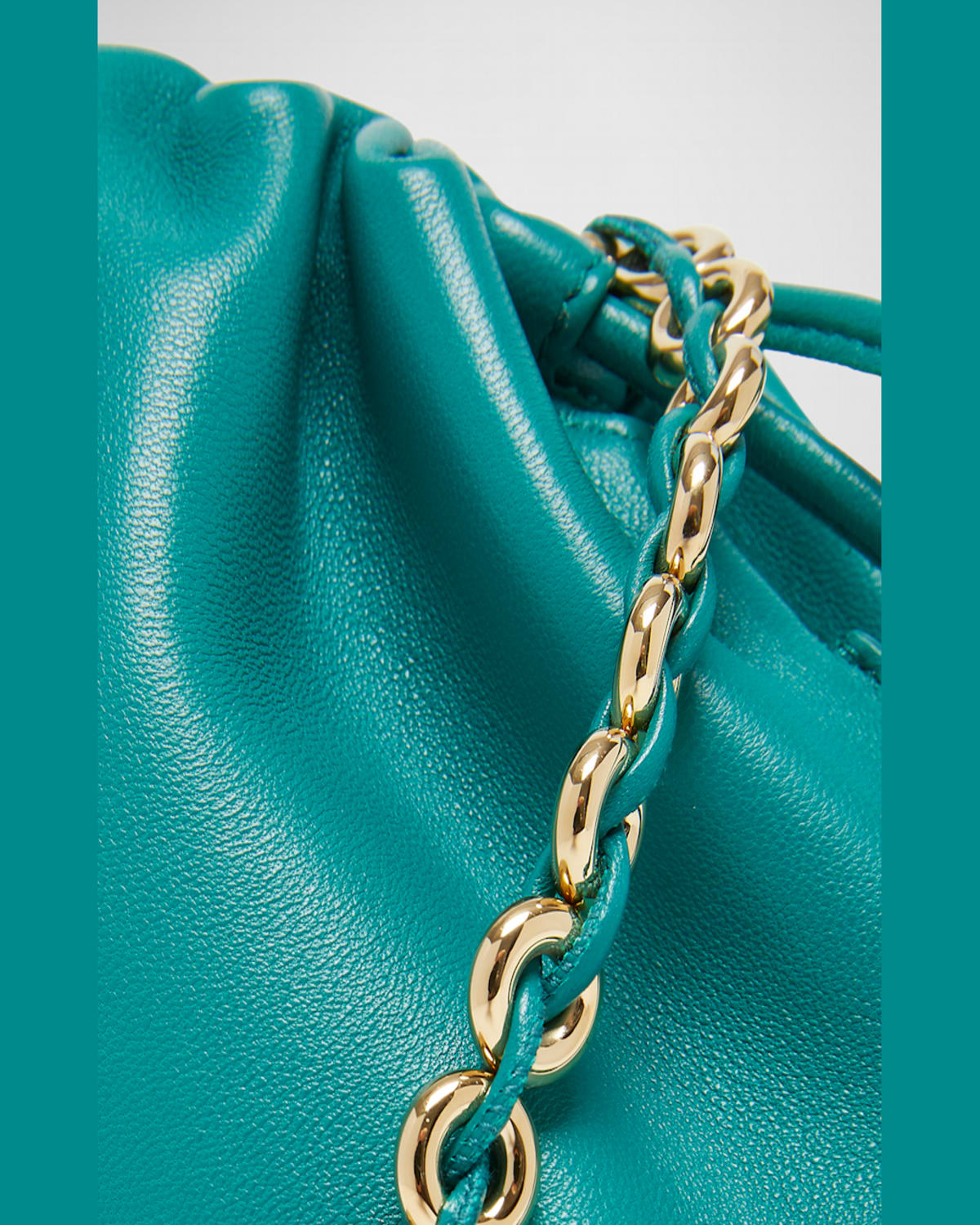 Shop Loewe Flamenco Small Crossbody Bag In Napa Leather With Detachable Chain In Dark Khaki Green