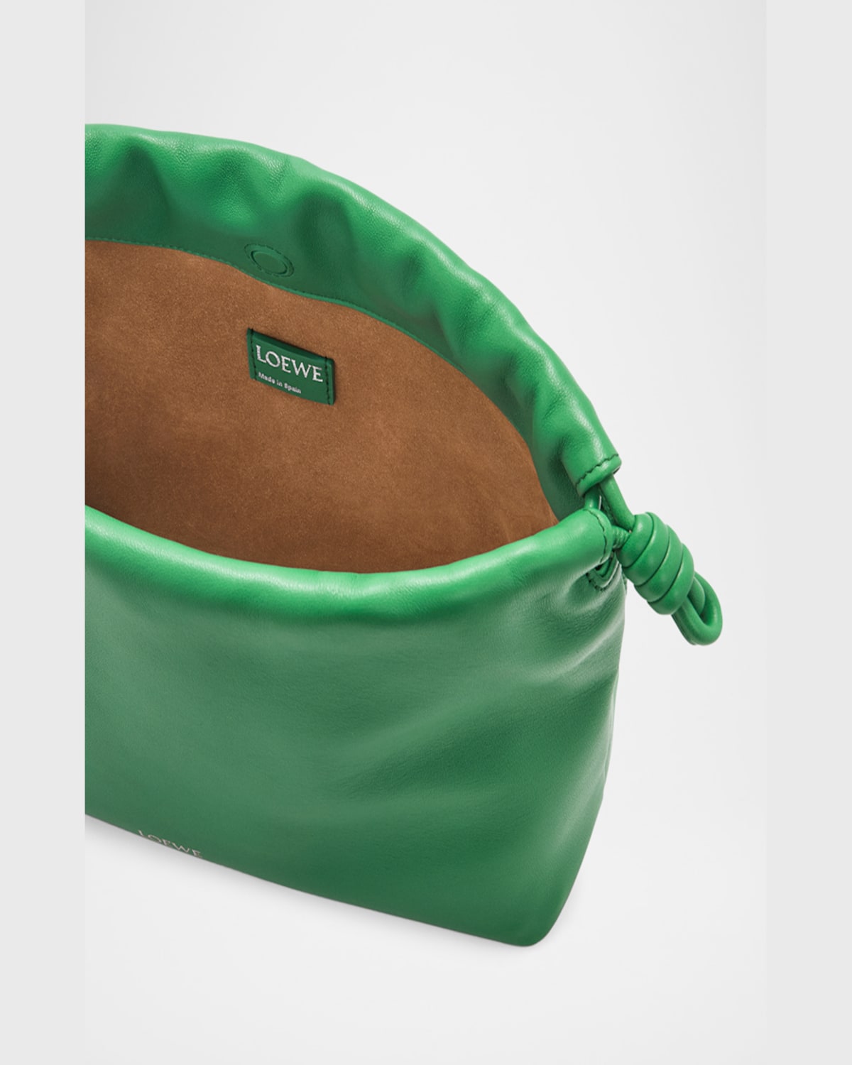 Shop Loewe Flamenco Small Crossbody Bag In Napa Leather With Detachable Chain In Sahara