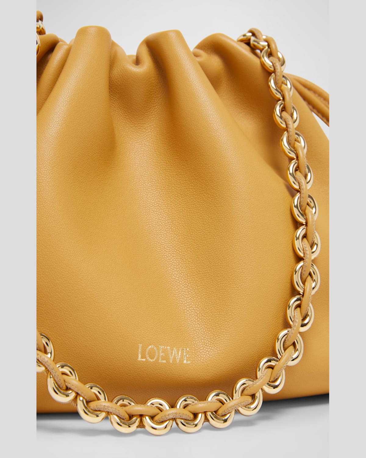 LOEWE FLAMENCO SMALL CROSSBODY BAG IN NAPA LEATHER WITH DETACHABLE CHAIN 
