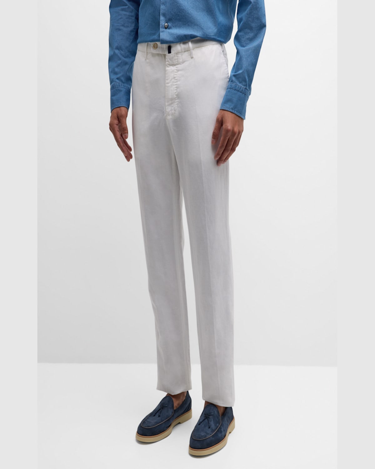 Incotex Men's Chinolino Trousers In Dark Blue