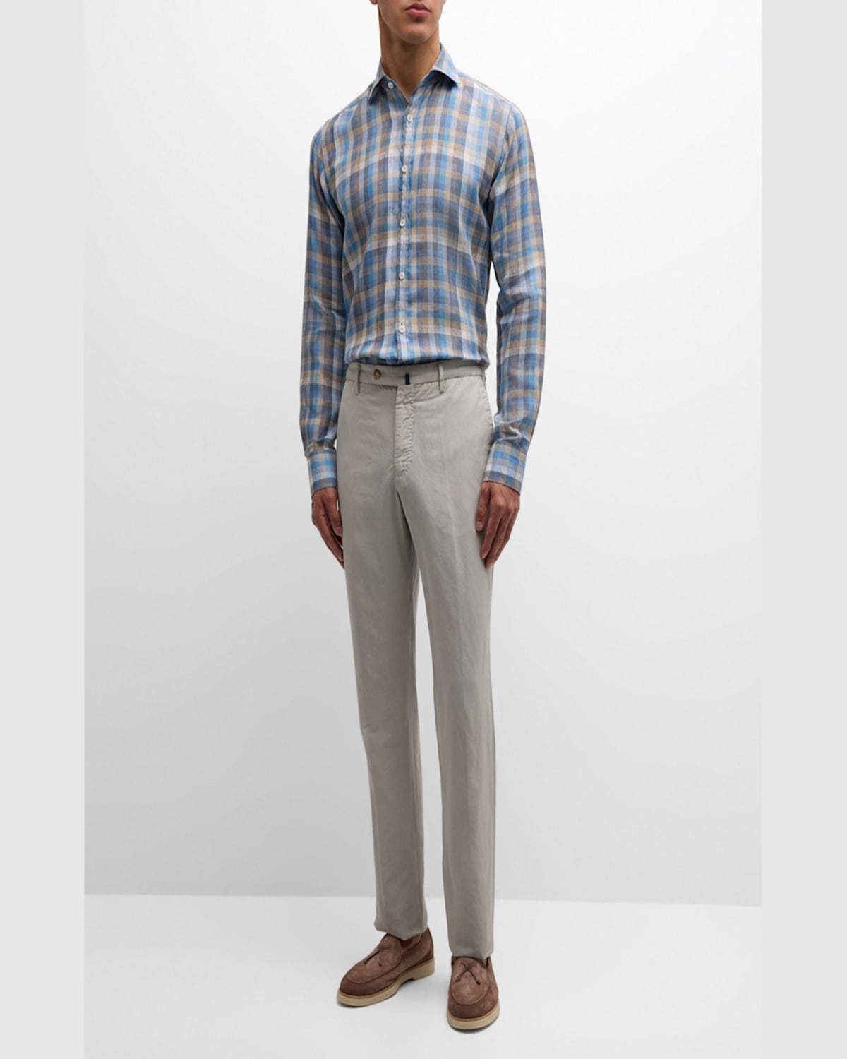 Incotex Men's Chinolino Trousers In Dark Blue